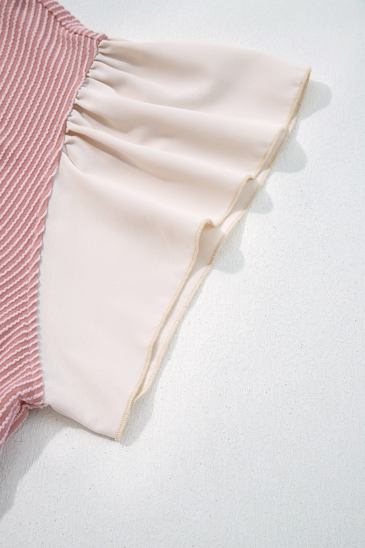 Casual Fushia Plus Size Blouse with Ruffled Neckline – Perfect for Daily Wear - Detail View 8 Casual Fushia Plus Size Blouse with Ruffled Neckline – Perfect for Daily Wear - Detail View 8