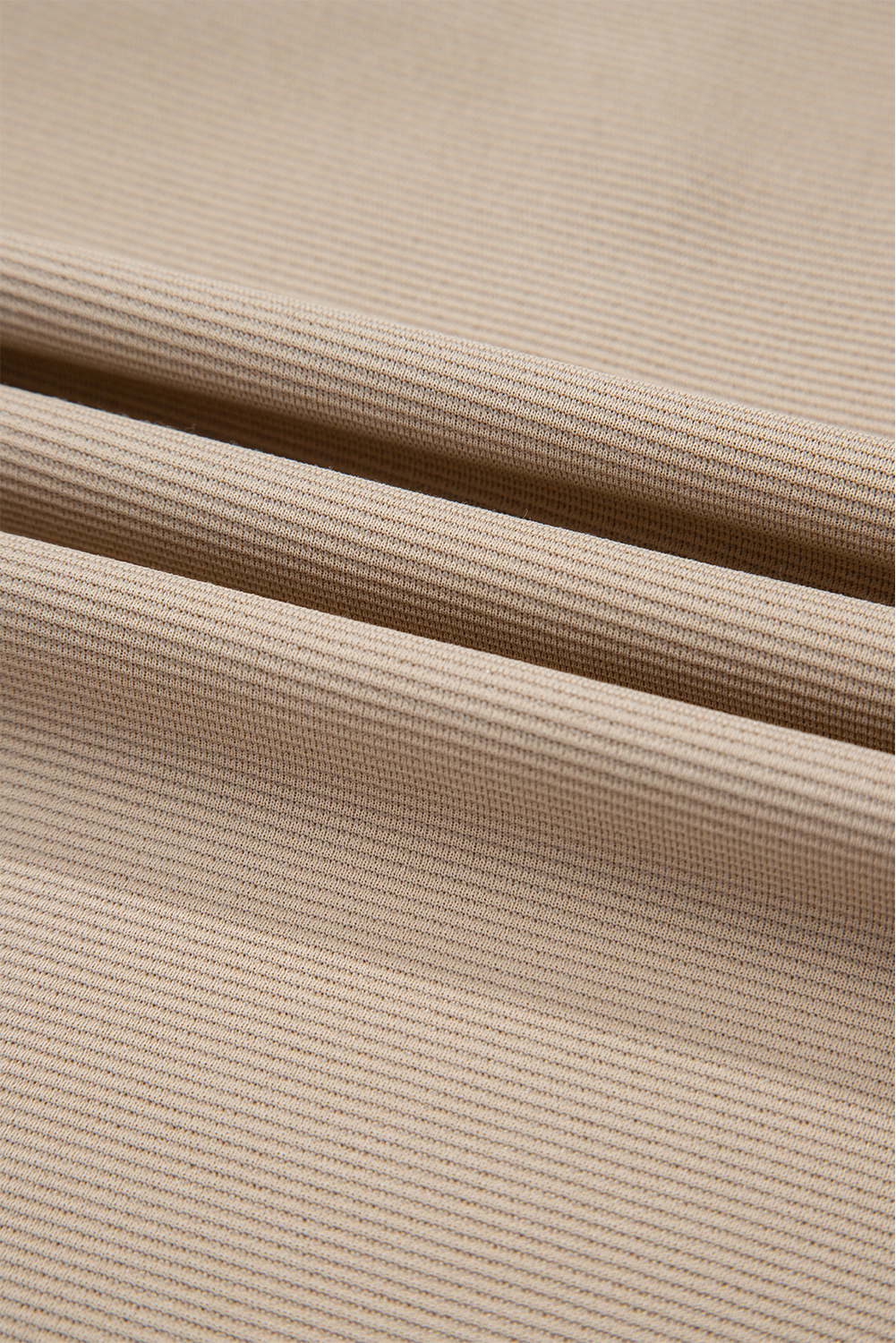 Versatile Pale Khaki Knit Blouse for Casual and Dressy Occasions - Detail View 11 Versatile Pale Khaki Knit Blouse for Casual and Dressy Occasions - Detail View 11