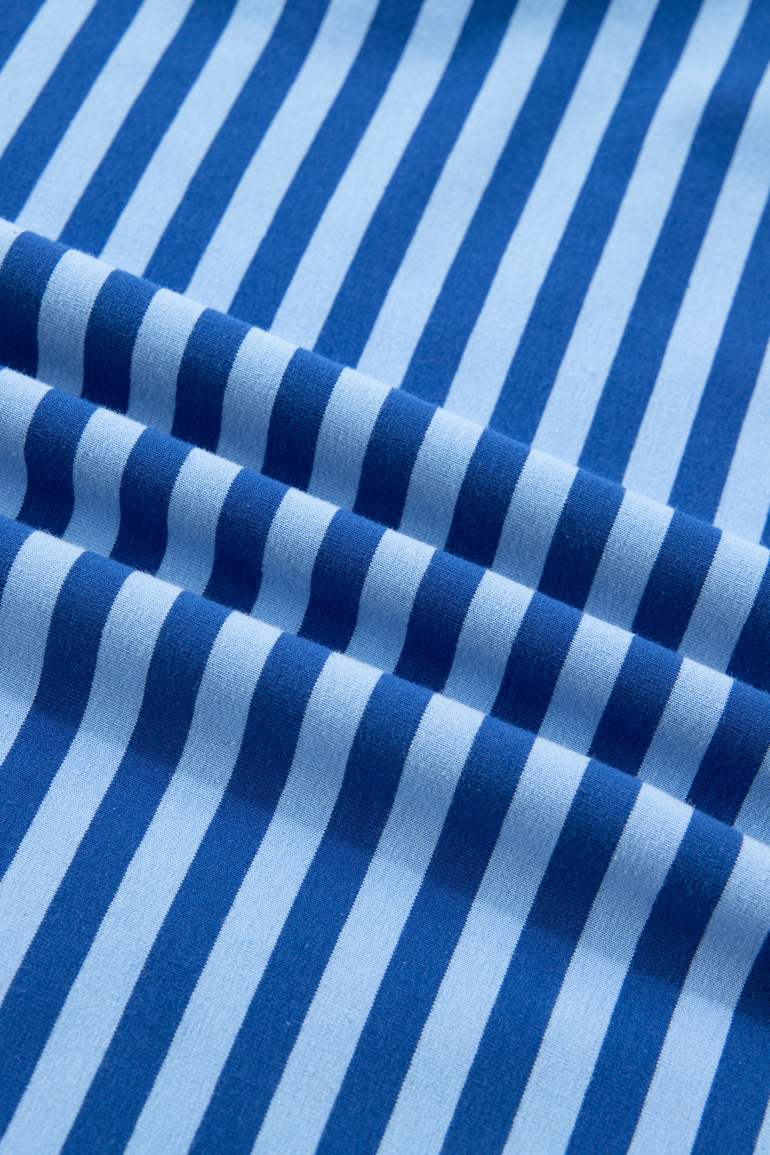 Women's Blue Stripe Long Sleeve Pullover & Short Set – Casual Spring Outfit for Daily Wear - Detail View 10 Women's Blue Stripe Long Sleeve Pullover & Short Set – Casual Spring Outfit for Daily Wear - Detail View 10