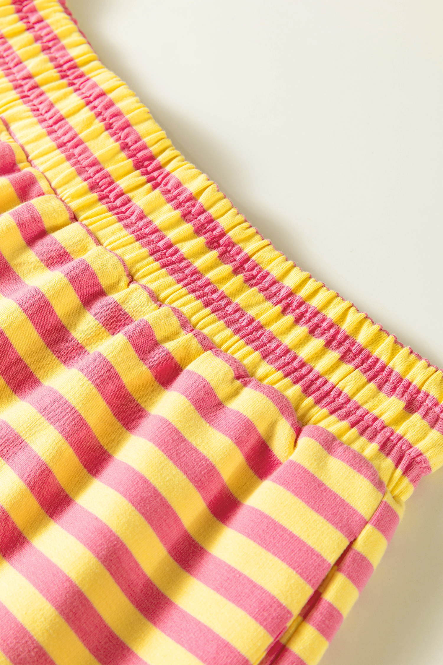 Yellow Striped Two-Piece Set – Women's Long Sleeve Casual Wear - Detail View 11 Yellow Striped Two-Piece Set – Women's Long Sleeve Casual Wear - Detail View 11