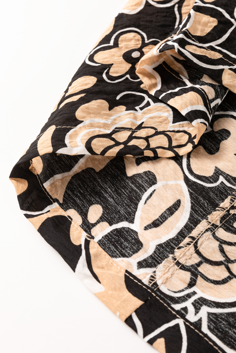 Elegant Black Bohemian Blouse with Shirred Yoke and Bracelet Sleeves for Daily Wear - Detail View 11 Elegant Black Bohemian Blouse with Shirred Yoke and Bracelet Sleeves for Daily Wear - Detail View 11