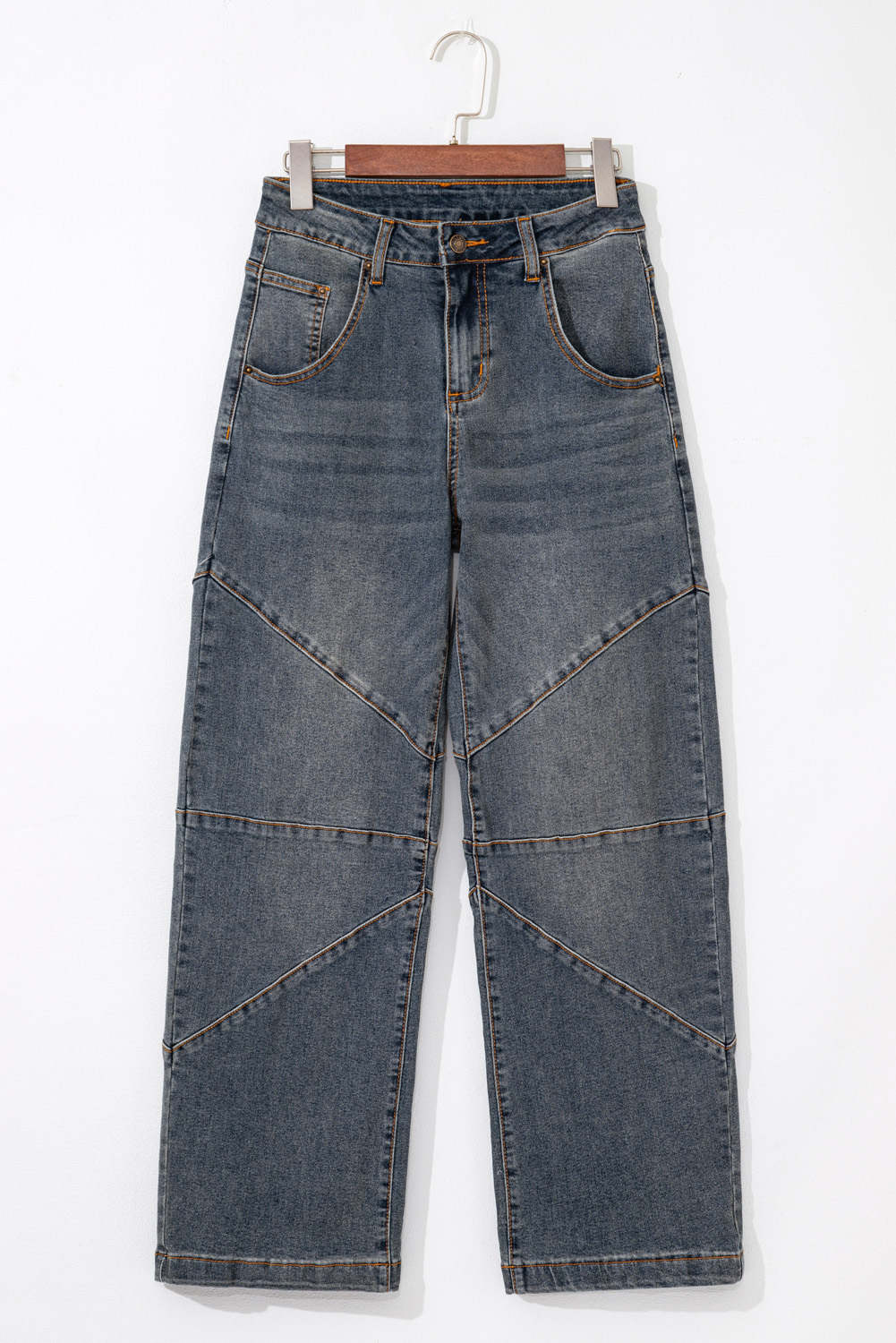 Comfortable and Flattering Loose Straight Fit Jeans for Casual Daily Wear - Detail View 7 Comfortable and Flattering Loose Straight Fit Jeans for Casual Daily Wear - Detail View 7