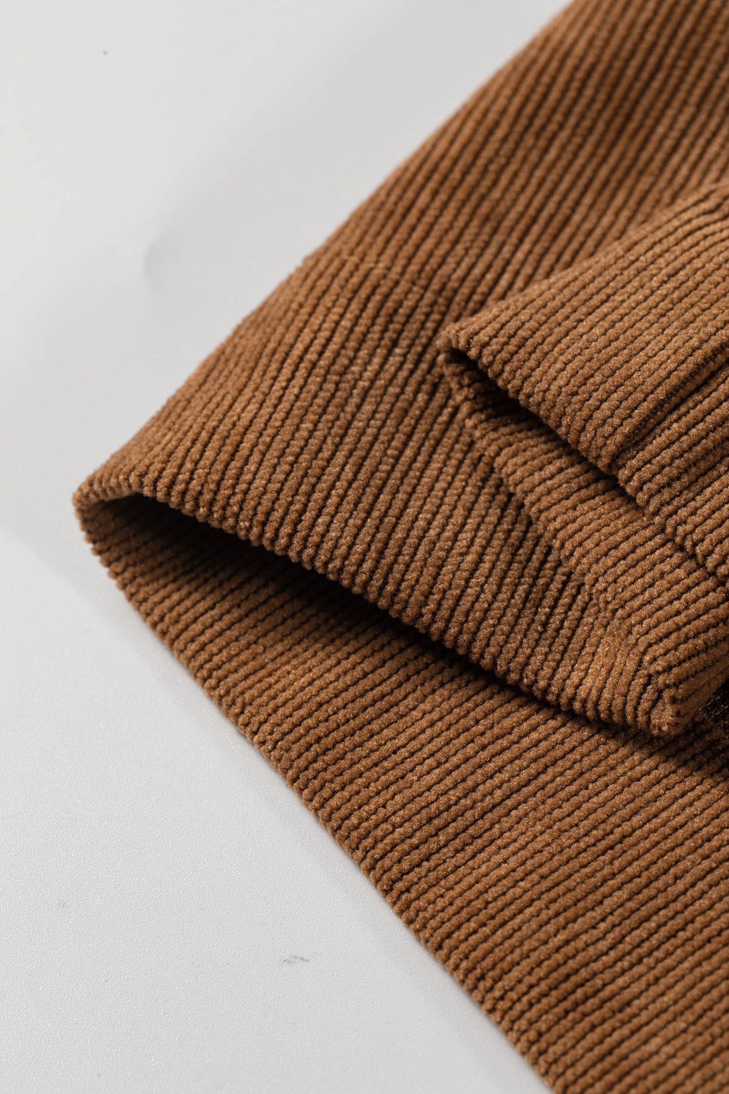 Casual Corduroy Wide Leg Pants, Elastic Waist Comfort Trousers - Detail View 12 Casual Corduroy Wide Leg Pants, Elastic Waist Comfort Trousers - Detail View 12