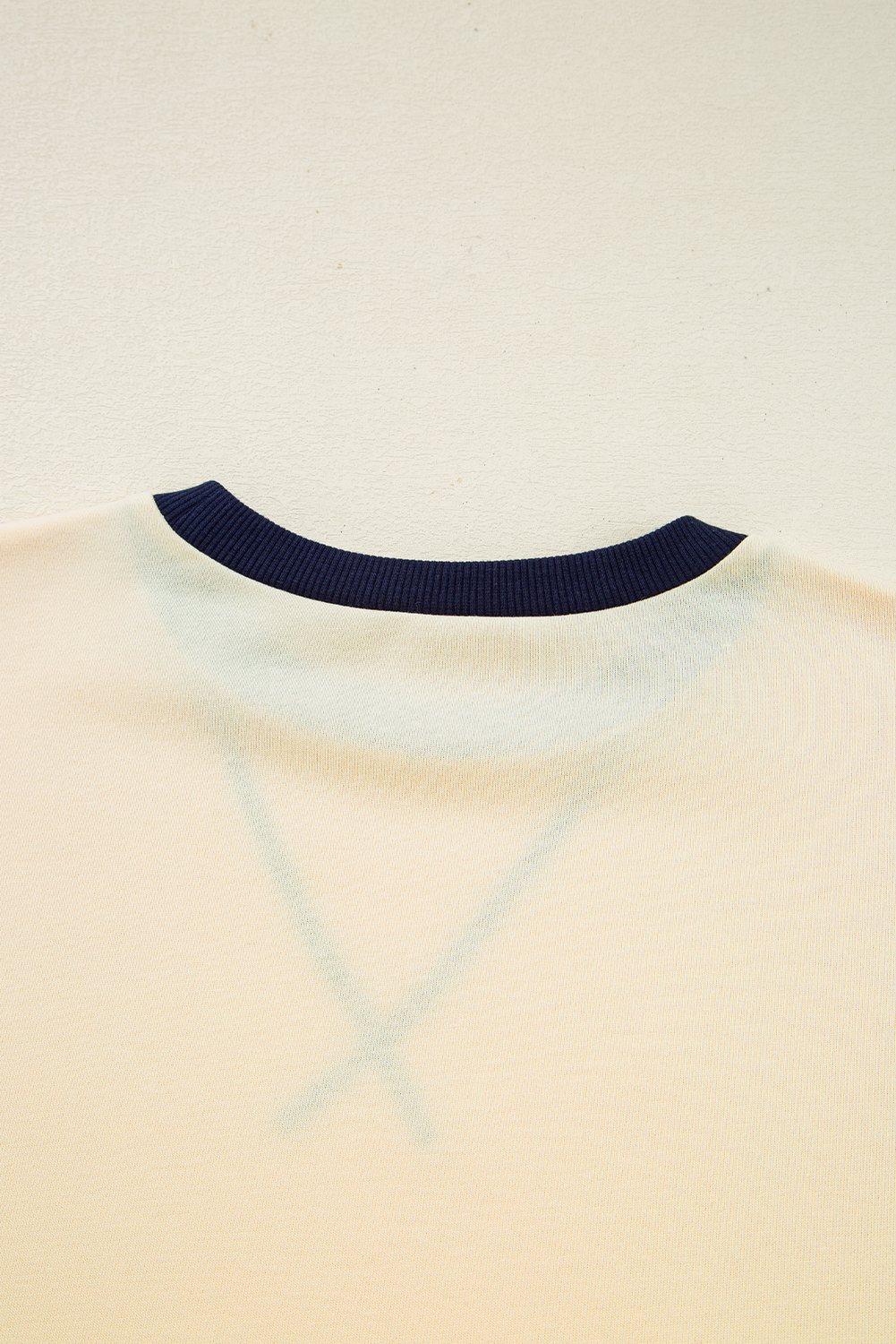 Chic Beige Colorblock Striped Top - Perfect for Daily Wear - Detail View 11 Chic Beige Colorblock Striped Top - Perfect for Daily Wear - Detail View 11