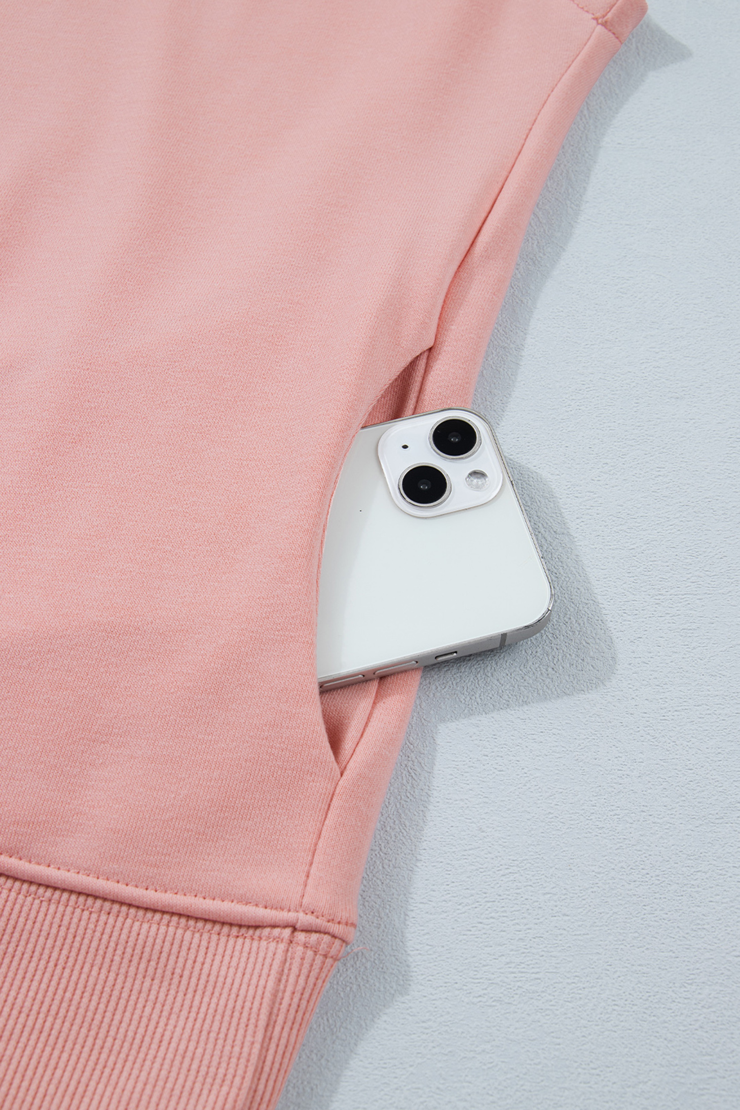 Women's Pink High Neck Cap Sleeve Top – Casual Loose Shift Blouse for Daily Wear - Detail View 10 Women's Pink High Neck Cap Sleeve Top – Casual Loose Shift Blouse for Daily Wear - Detail View 10