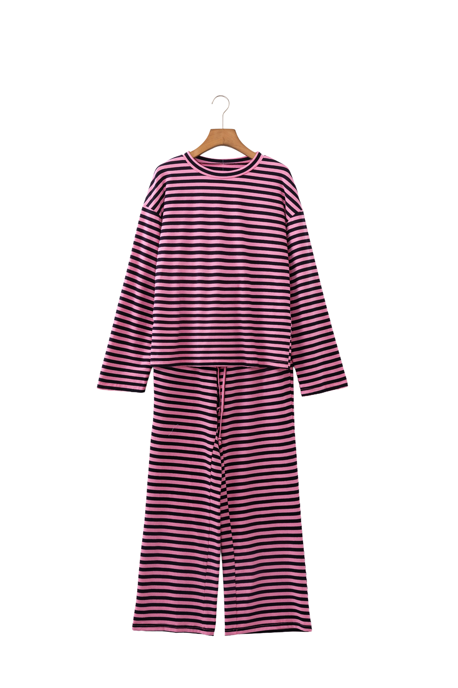 Cotton Blend Women's Lounge Set, Soft Drawstring Pant - Detail View 6 Cotton Blend Women's Lounge Set, Soft Drawstring Pant - Detail View 6