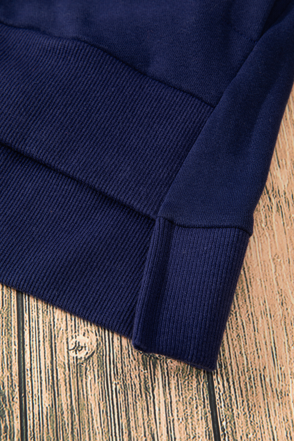 Stylish High Low Hem Sweatshirt for Women - Navy Blue O Neck Long Sleeve - Detail View 22 Stylish High Low Hem Sweatshirt for Women - Navy Blue O Neck Long Sleeve - Detail View 22