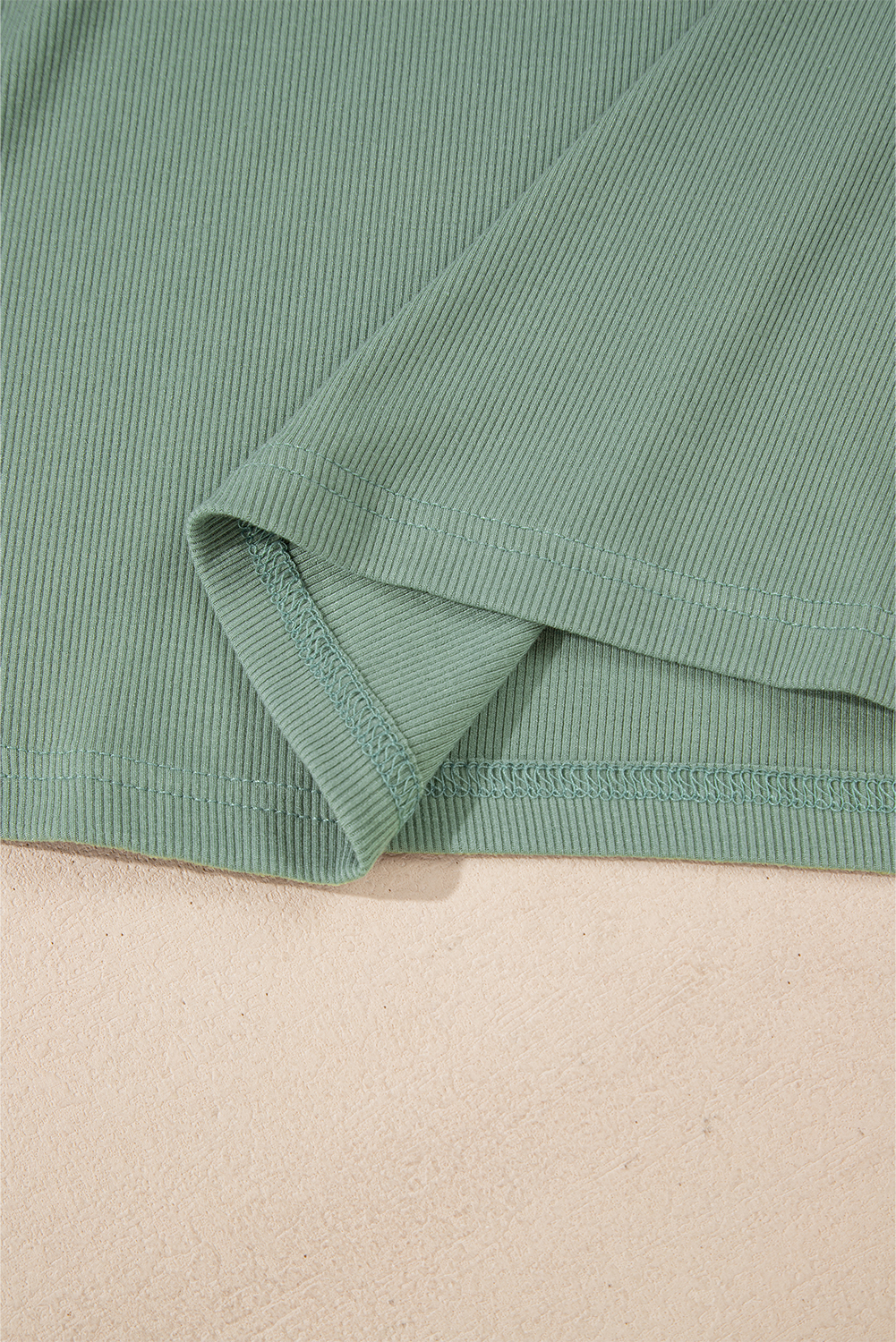 Women's Long Sleeve Top, Mint Green, Ribbed, Colorblock, Patchwork, Casual, Comfortable, Crew Neck, Daily Wear, Fall Fashion, Lightweight, Stretchy Fabric, Unique Design, Tops, Long Sleeve Tops - Detail View 12 Women's Long Sleeve Top, Mint Green, Ribbed, Colorblock, Patchwork, Casual, Comfortable, Crew Neck, Daily Wear, Fall Fashion, Lightweight, Stretchy Fabric, Unique Design, Tops, Long Sleeve Tops - Detail View 12
