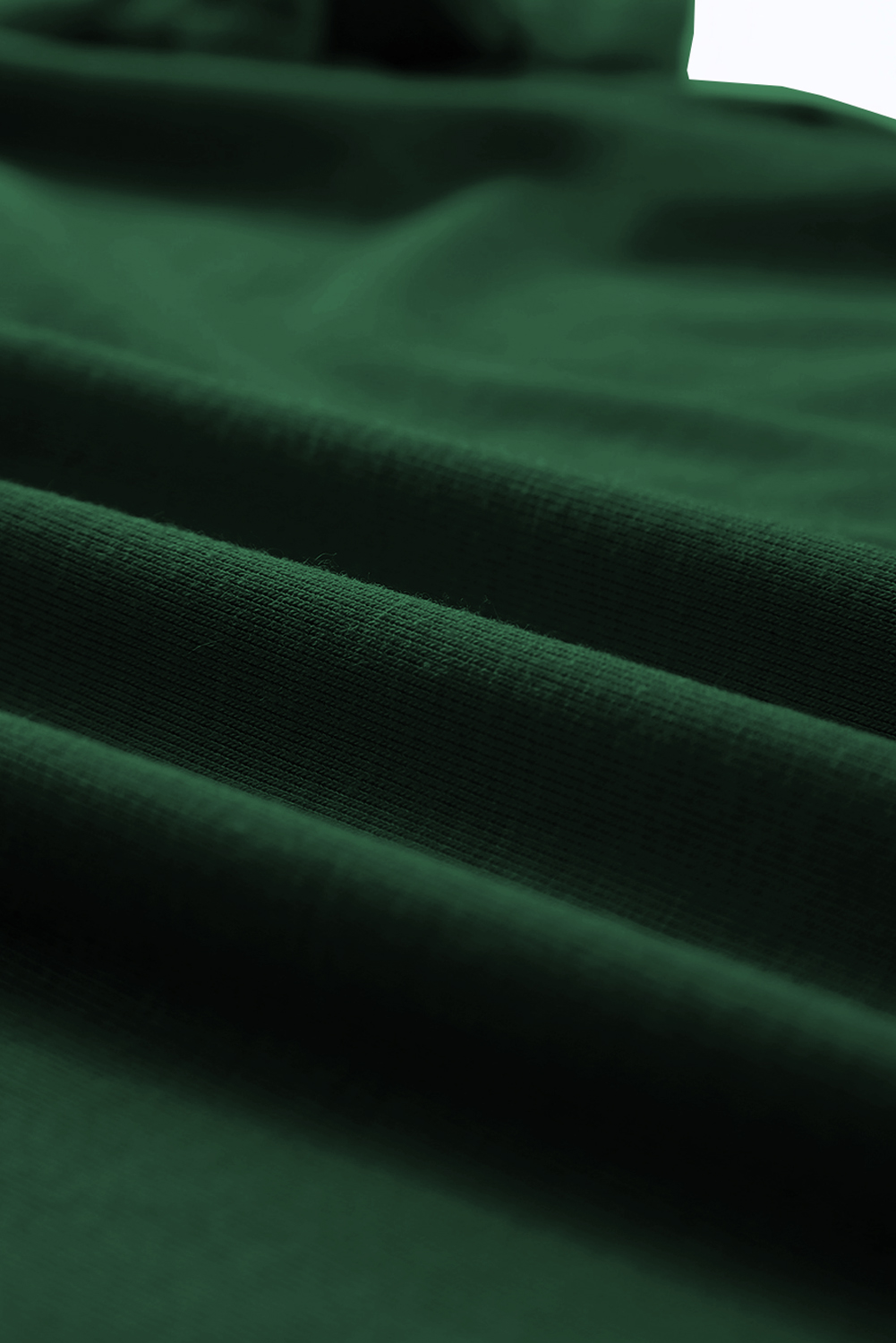 Women's Green Crew Neck Tee, Casual Short Sleeve Summer Top - Detail View 10 Women's Green Crew Neck Tee, Casual Short Sleeve Summer Top - Detail View 10