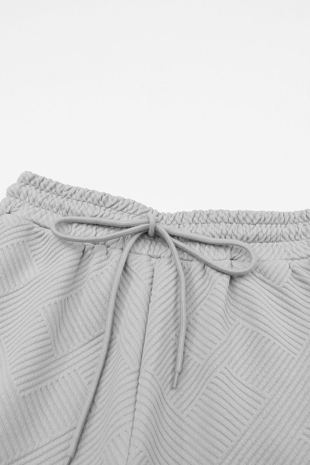 Summer Daily Lounge Set, Women's Textured Drawstring Outfit - Detail View 12 Summer Daily Lounge Set, Women's Textured Drawstring Outfit - Detail View 12