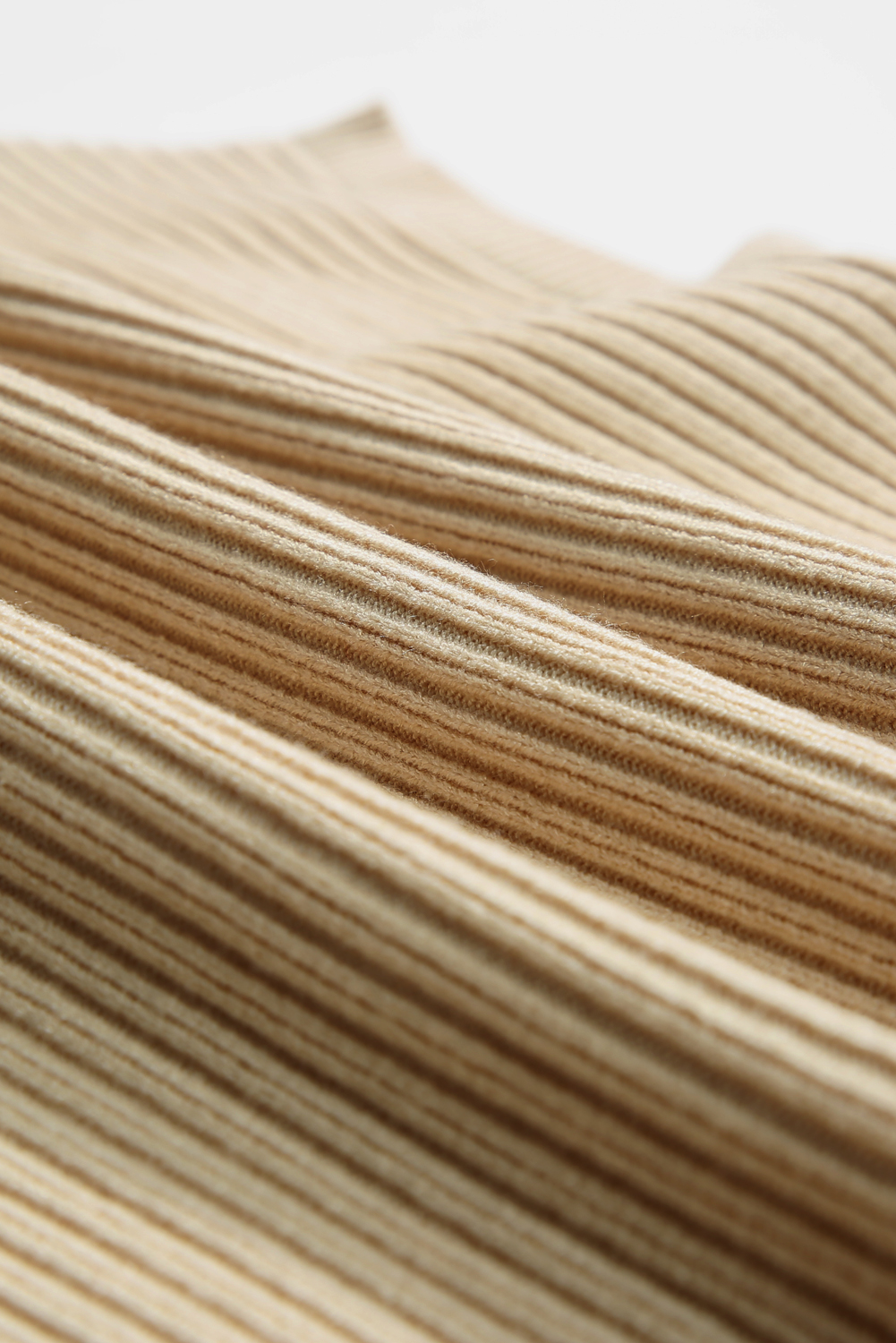 Oatmeal Ribbed Knit Top, Women's Short Sleeve Casual Sweater - Detail View 15 Oatmeal Ribbed Knit Top, Women's Short Sleeve Casual Sweater - Detail View 15