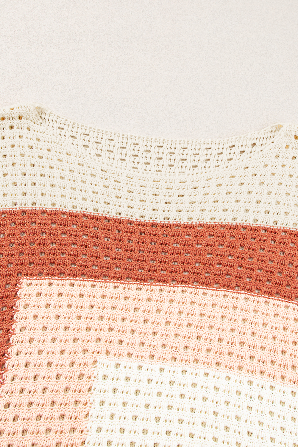 Get ready to elevate your fall style with this Women's Apricot Pointelle Knit Colorblock Baggy Sweater. The dropped shoulder creates a relaxed slouchy touch, while the color block design adds a modern touch to any outfit. Made from soft and breathable 100% acrylic material, this sweater top provides a comfy fit. The unique patchwork pattern adds a touch of whimsy to the design, making it perfect for casual daily wear. Pair it with jeans and boots for a chic and cozy autumn look. This sweater is a must-have in your wardrobe, featuring delicate cuttings and attractive prices. - Detail View 9 Get ready to elevate your fall style with this Women's Apricot Pointelle Knit Colorblock Baggy Sweater. The dropped shoulder creates a relaxed slouchy touch, while the color block design adds a modern touch to any outfit. Made from soft and breathable 100% acrylic material, this sweater top provides a comfy fit. The unique patchwork pattern adds a touch of whimsy to the design, making it perfect for casual daily wear. Pair it with jeans and boots for a chic and cozy autumn look. This sweater is a must-have in your wardrobe, featuring delicate cuttings and attractive prices. - Detail View 9