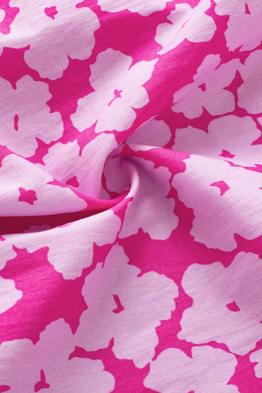 Women's Blouse, Pink Floral, V-Neck, Ruffle Sleeve, Ric Rac Detail, Short Sleeve, 100% Cotton, Casual, Dressy, Summer Wear, Elegant, Chic, Versatile, Tops, Blouses & Shirts - Detail View 15 Women's Blouse, Pink Floral, V-Neck, Ruffle Sleeve, Ric Rac Detail, Short Sleeve, 100% Cotton, Casual, Dressy, Summer Wear, Elegant, Chic, Versatile, Tops, Blouses & Shirts - Detail View 15