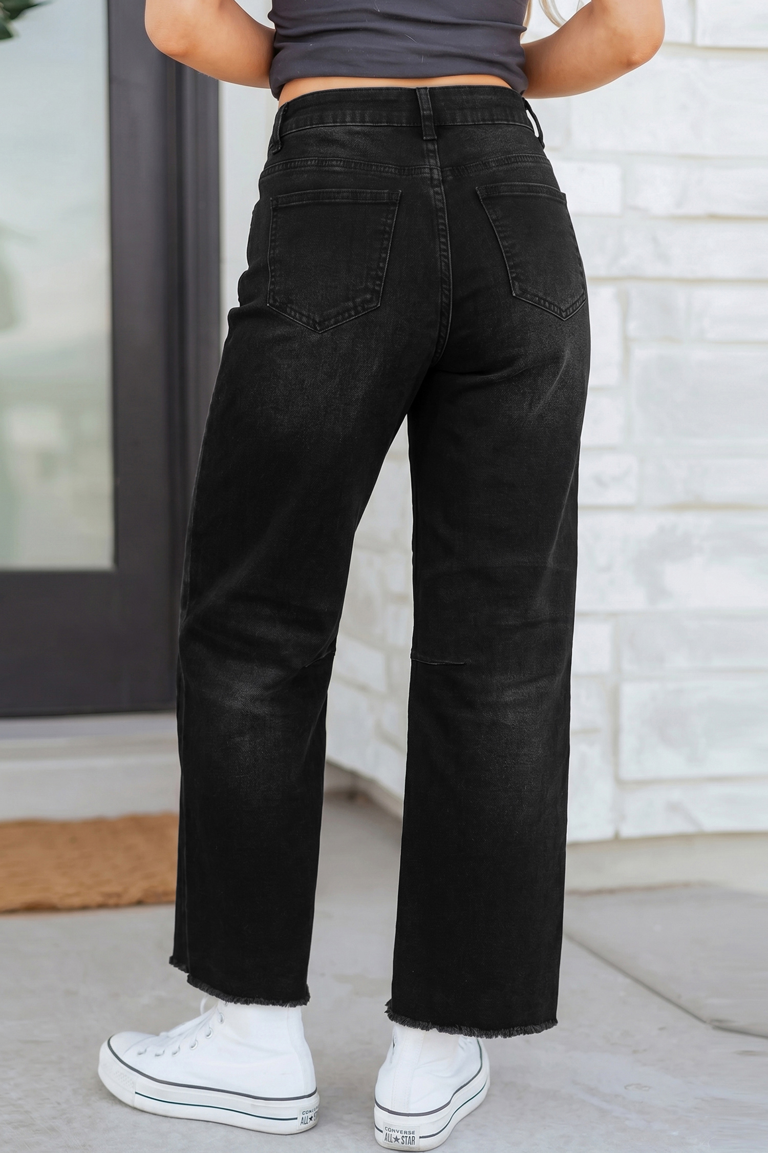 Women's Sequin Ghost Jeans, Halloween Festive Graphic Denim - Detail View 5 Women's Sequin Ghost Jeans, Halloween Festive Graphic Denim - Detail View 5