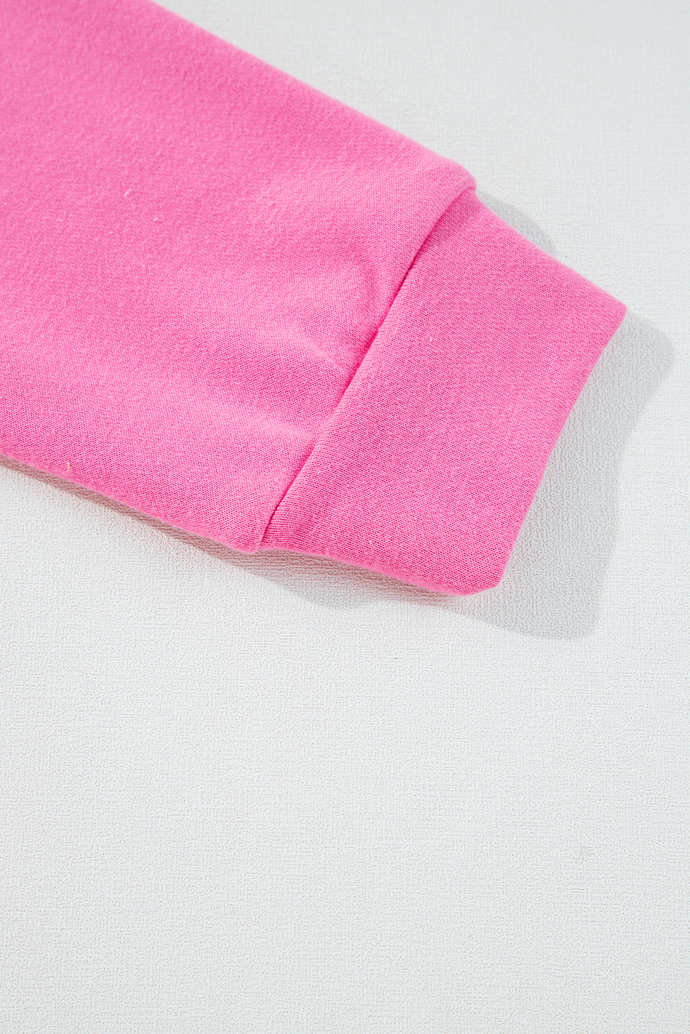 Women's Sachet Pink High Low Patchwork Long Sleeve Top and Shorts Set - Detail View 9 Women's Sachet Pink High Low Patchwork Long Sleeve Top and Shorts Set - Detail View 9