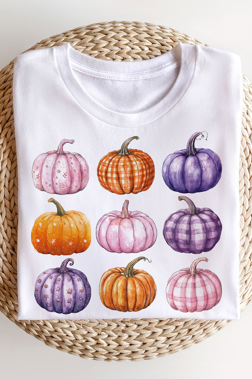 Festive Seasonal Sweatshirt: Halloween Pumpkin Graphic - Beige - Detail View 2 Festive Seasonal Sweatshirt: Halloween Pumpkin Graphic - Beige - Detail View 2