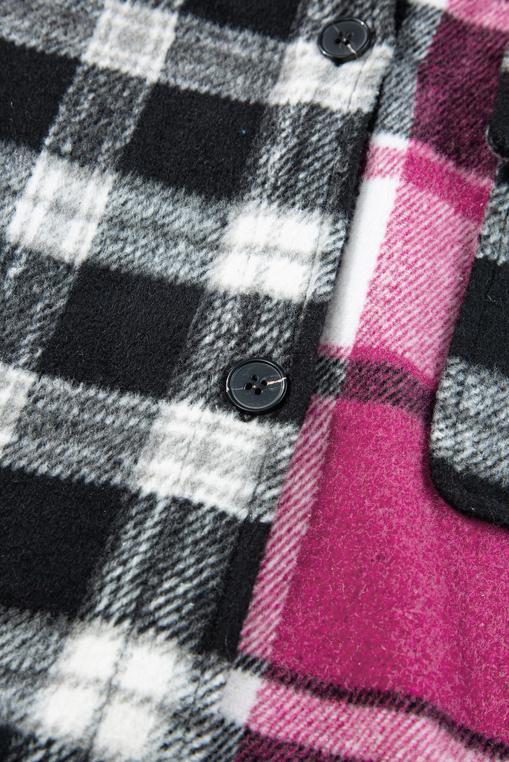 Women's Shacket, Black Plaid, Colorblock, Loose Fit, Casual, Long Sleeve, Flap Pocket, Easy to Wear, Practical, Warm, Fall & Autumn Wear, Outerwear, Plaid Shackets - Detail View 15 Women's Shacket, Black Plaid, Colorblock, Loose Fit, Casual, Long Sleeve, Flap Pocket, Easy to Wear, Practical, Warm, Fall & Autumn Wear, Outerwear, Plaid Shackets - Detail View 15