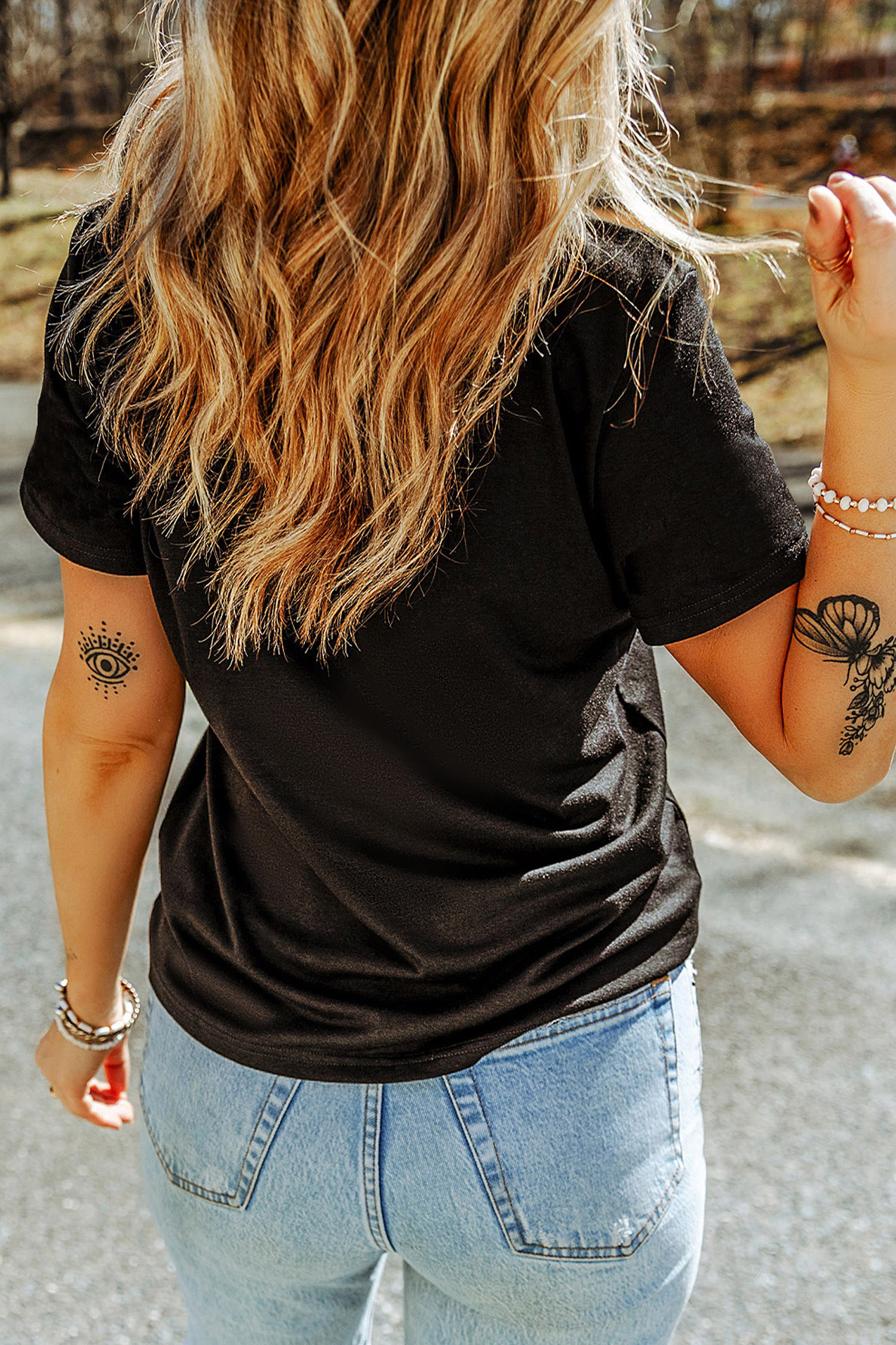 Women's Western T Shirt, 8 Seconds Rodeo Graphic Tee - Detail View 8 Women's Western T Shirt, 8 Seconds Rodeo Graphic Tee - Detail View 8