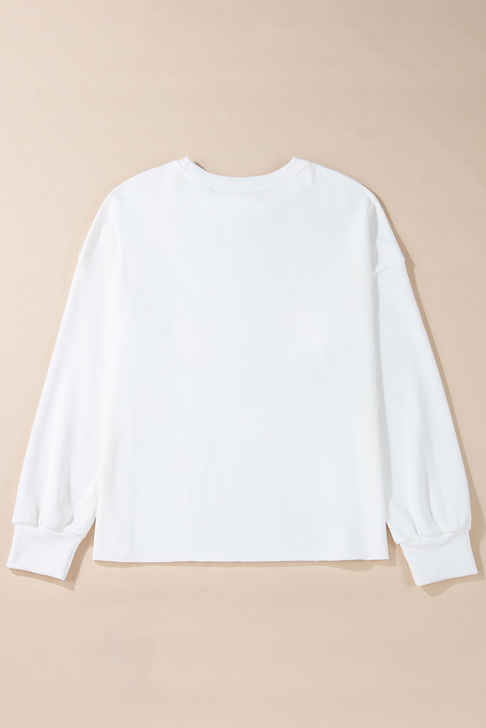 Women's Sweatshirt, White Bowknot, Drop Shoulder, Loose Fit, Casual Style, Long Sleeve, Round Neck, Everyday Wear, Comfortable, Trendy, Feminine, Graphic Print, Versatile Wardrobe, Tops, Sweatshirts & Hoodies - Detail View 4 Women's Sweatshirt, White Bowknot, Drop Shoulder, Loose Fit, Casual Style, Long Sleeve, Round Neck, Everyday Wear, Comfortable, Trendy, Feminine, Graphic Print, Versatile Wardrobe, Tops, Sweatshirts & Hoodies - Detail View 4