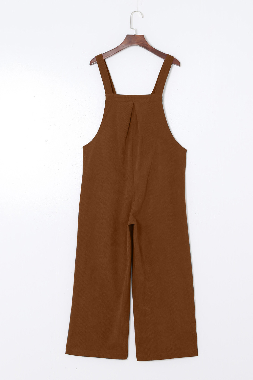 Casual Corduroy Jumpsuit, Comfortable Wide Leg Bib Overalls - Detail View 15 Casual Corduroy Jumpsuit, Comfortable Wide Leg Bib Overalls - Detail View 15