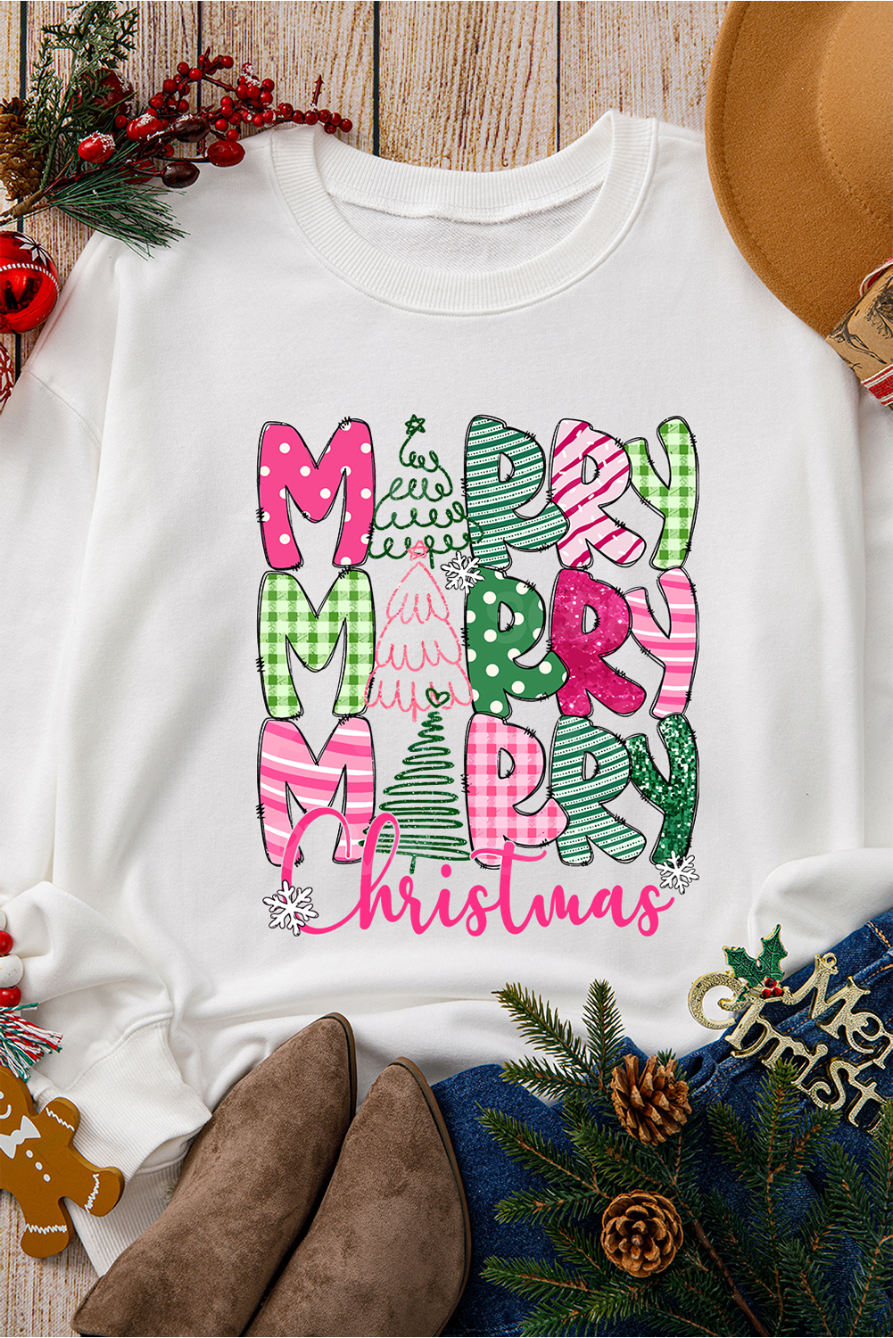 Women's Sweatshirt, Beige Pullover, MERRY Christmas Print, Graphic Sweatshirt, Drop Shoulder, Casual Style, Cozy Fit, Holiday Apparel, Christmas Top, Long Sleeve, Comfortable, Daily Wear, Fall & Autumn, Letter Pattern, Relaxed Fit, Winter Fashion - Detail View 8 Women's Sweatshirt, Beige Pullover, MERRY Christmas Print, Graphic Sweatshirt, Drop Shoulder, Casual Style, Cozy Fit, Holiday Apparel, Christmas Top, Long Sleeve, Comfortable, Daily Wear, Fall & Autumn, Letter Pattern, Relaxed Fit, Winter Fashion - Detail View 8