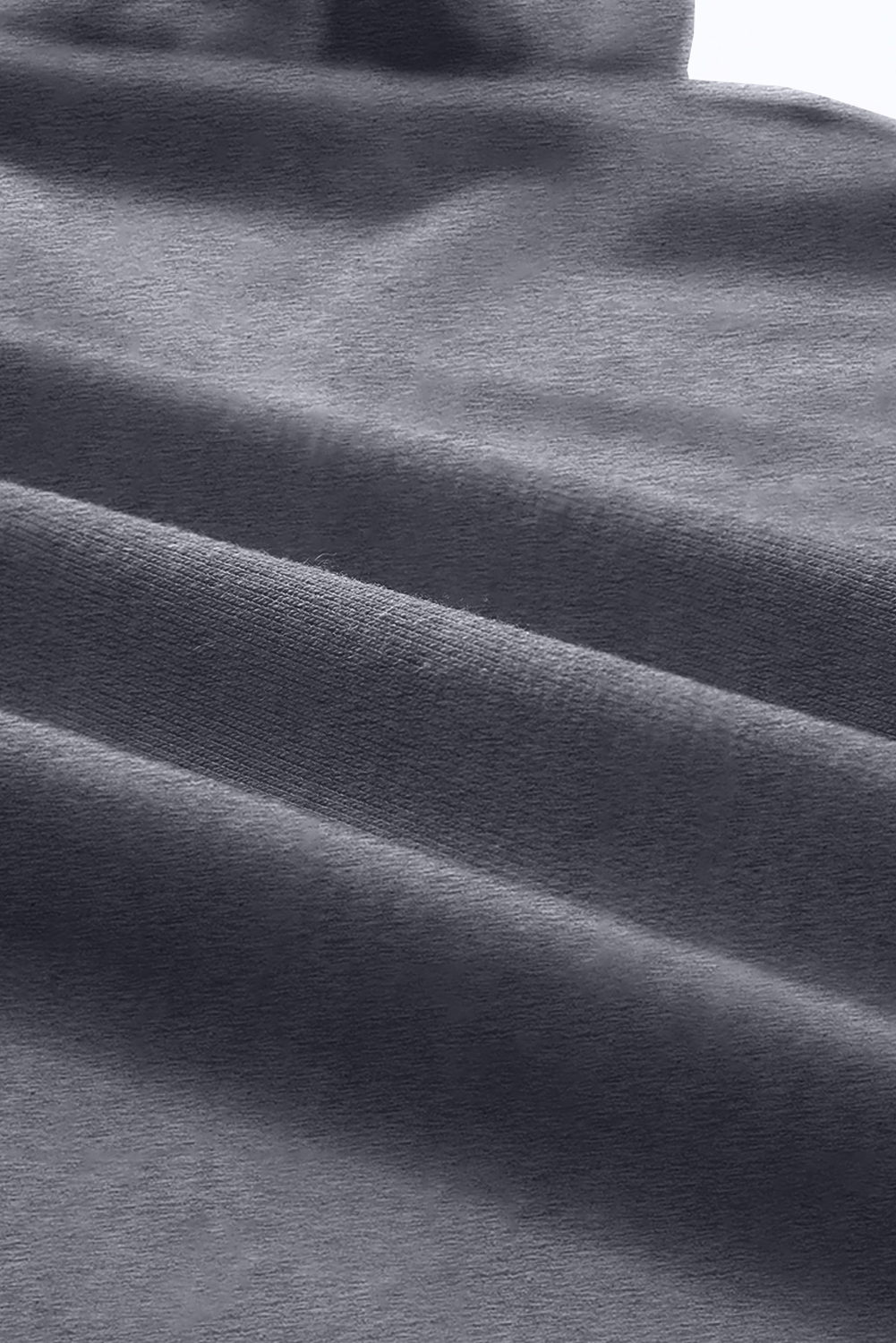 Women's Gray Crew Neck Tee, Casual Short Sleeve Summer Top - Detail View 10 Women's Gray Crew Neck Tee, Casual Short Sleeve Summer Top - Detail View 10