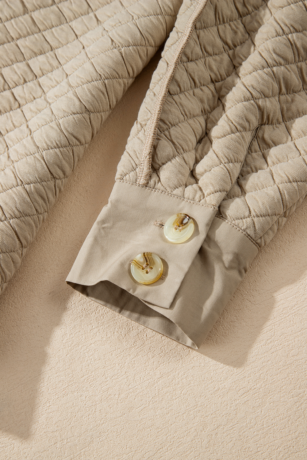Cozy and Stylish Quilted Jacket - Jet Stream Solid Color - Detail View 12 Cozy and Stylish Quilted Jacket - Jet Stream Solid Color - Detail View 12