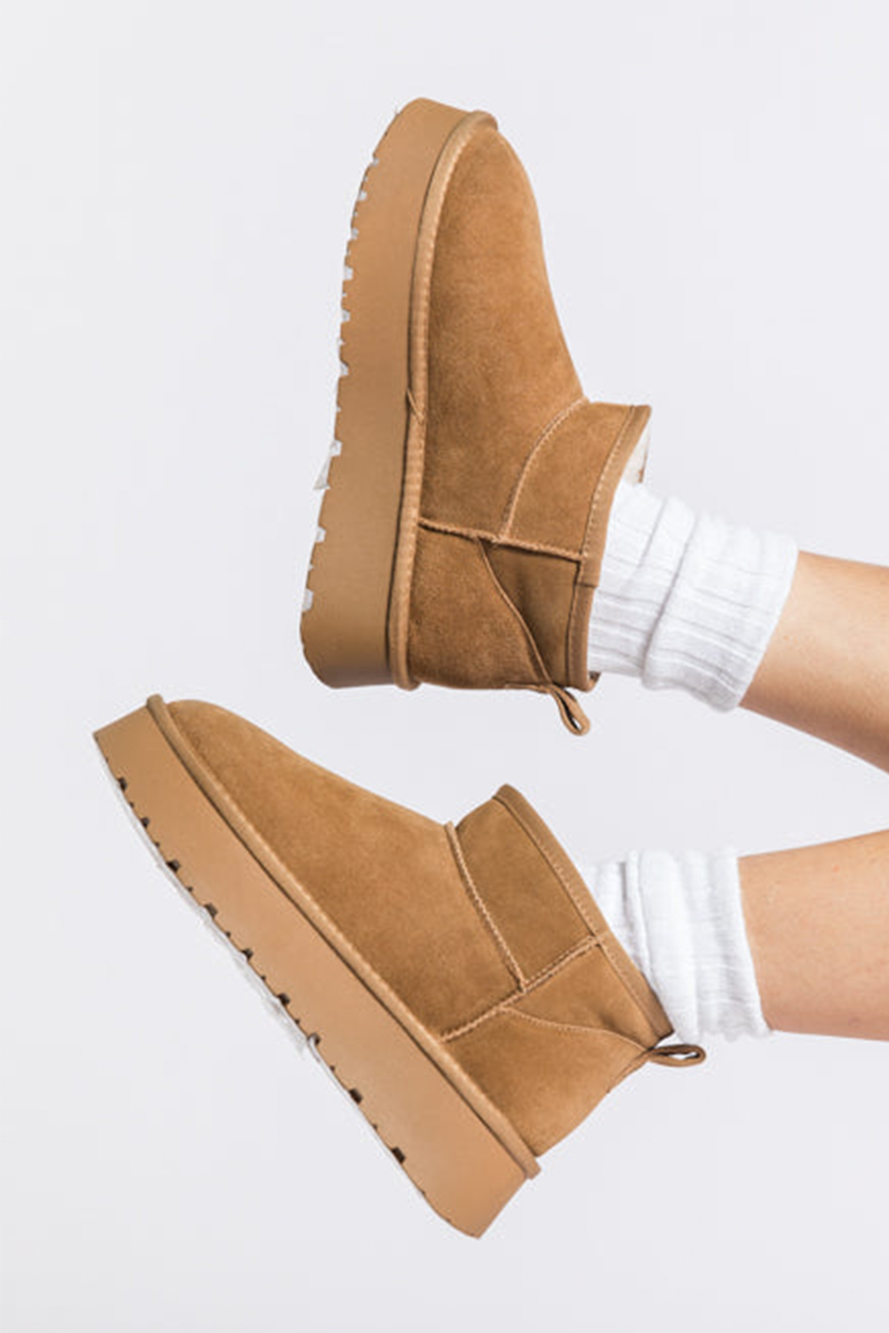 Women's Cozy Winter Boots, Solid Casual Ankle Shoes - Detail View 6 Women's Cozy Winter Boots, Solid Casual Ankle Shoes - Detail View 6