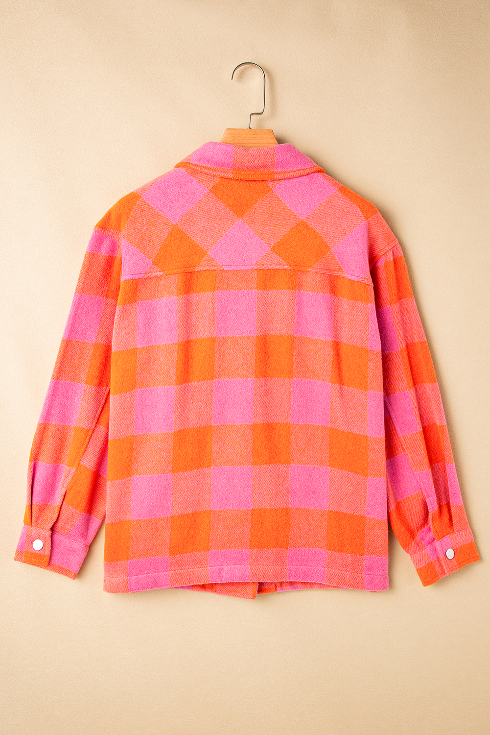 Cozy and Functional Daily Wear Jacket - Orange Turn Down Collar - Detail View 8 Cozy and Functional Daily Wear Jacket - Orange Turn Down Collar - Detail View 8