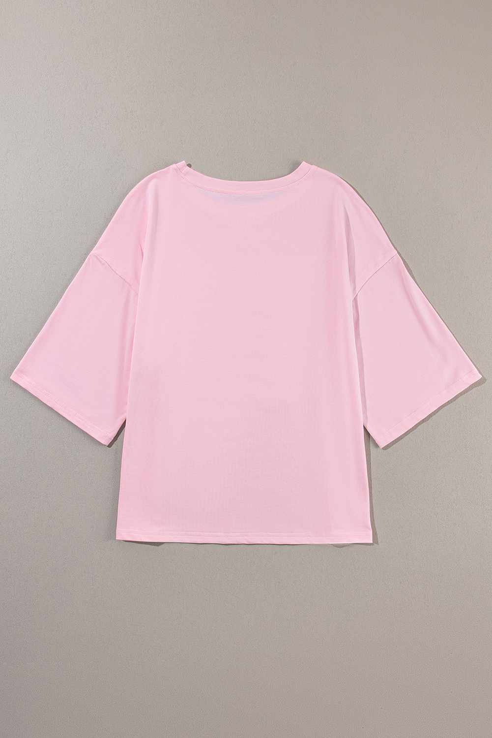 Relaxed Fit Star Print Top, Casual Half Sleeve Cotton Tee - Detail View 6 Relaxed Fit Star Print Top, Casual Half Sleeve Cotton Tee - Detail View 6