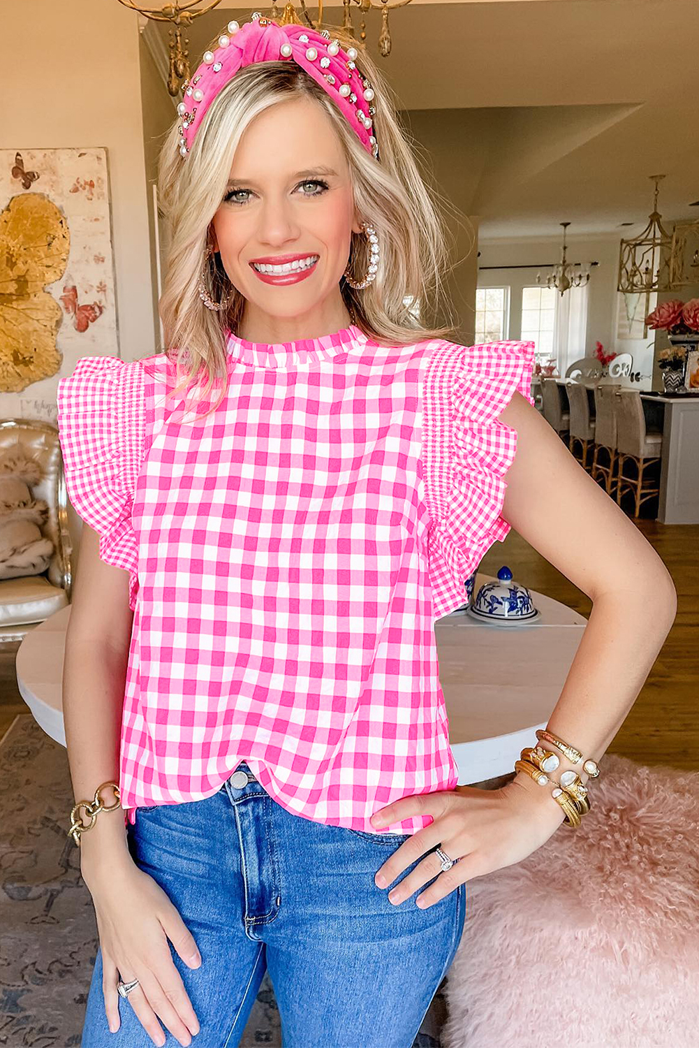 Elevate Your Style with This Trendy 100% Cotton Blouse - Perfect for Casual and Dressy Occasions - Detail View 3 Elevate Your Style with This Trendy 100% Cotton Blouse - Perfect for Casual and Dressy Occasions - Detail View 3