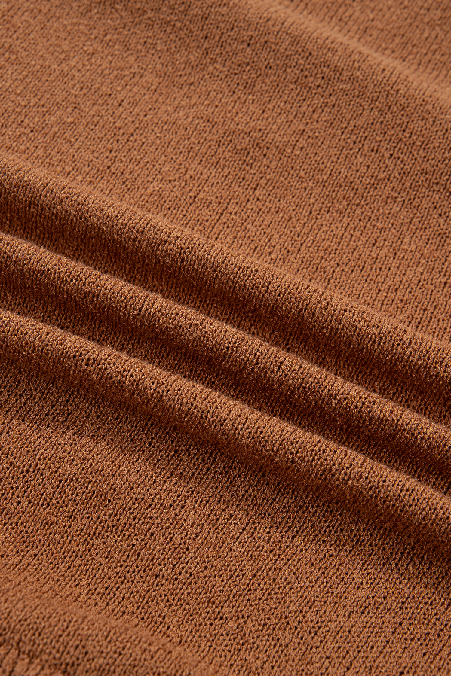 Women's Cozy Drop Shoulder Sweater, Loose Brown Knit - Detail View 15 Women's Cozy Drop Shoulder Sweater, Loose Brown Knit - Detail View 15
