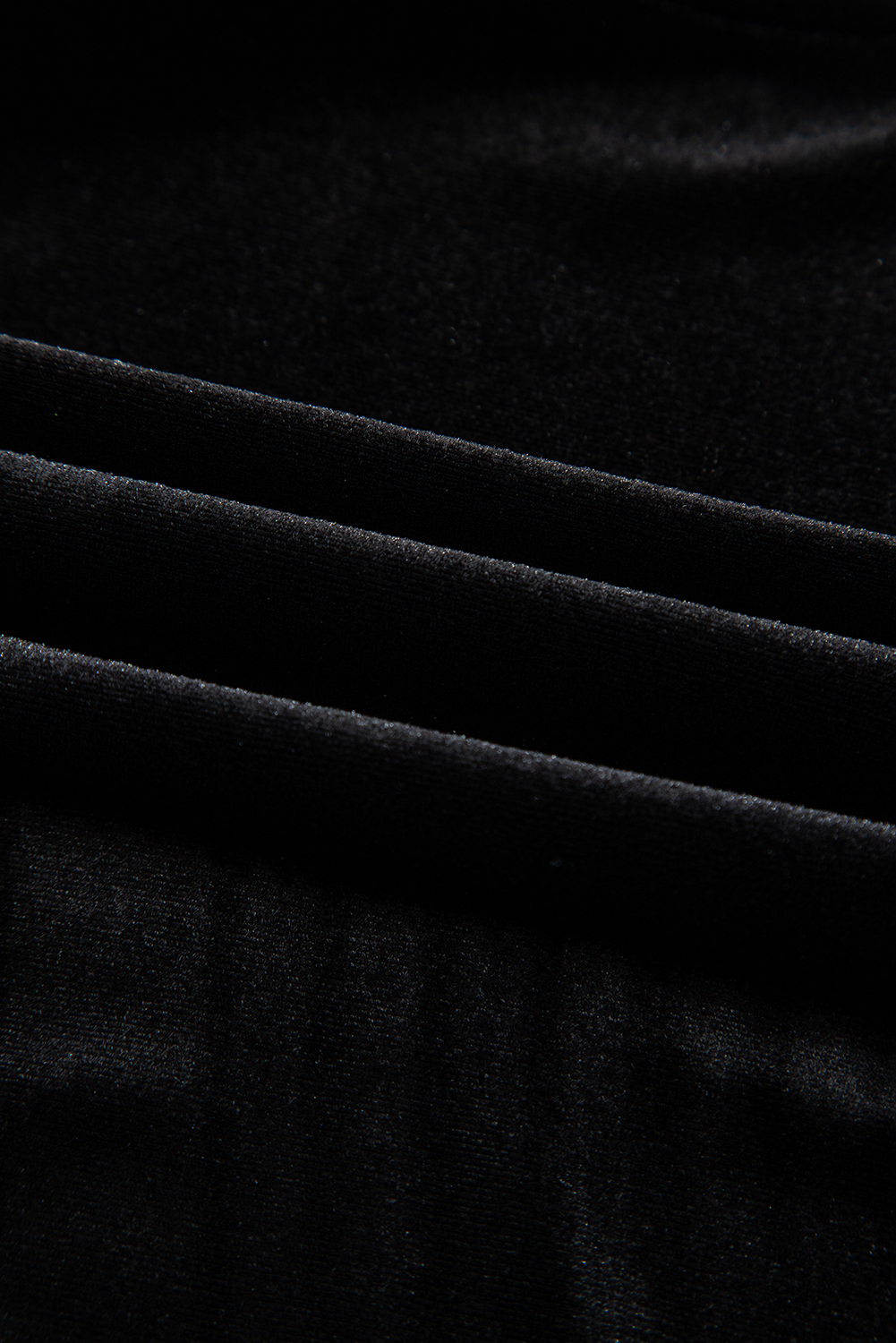 Luxurious Black Velvet Top with Half Puff Sleeves and Pearl Beads - Detail View 10 Luxurious Black Velvet Top with Half Puff Sleeves and Pearl Beads - Detail View 10