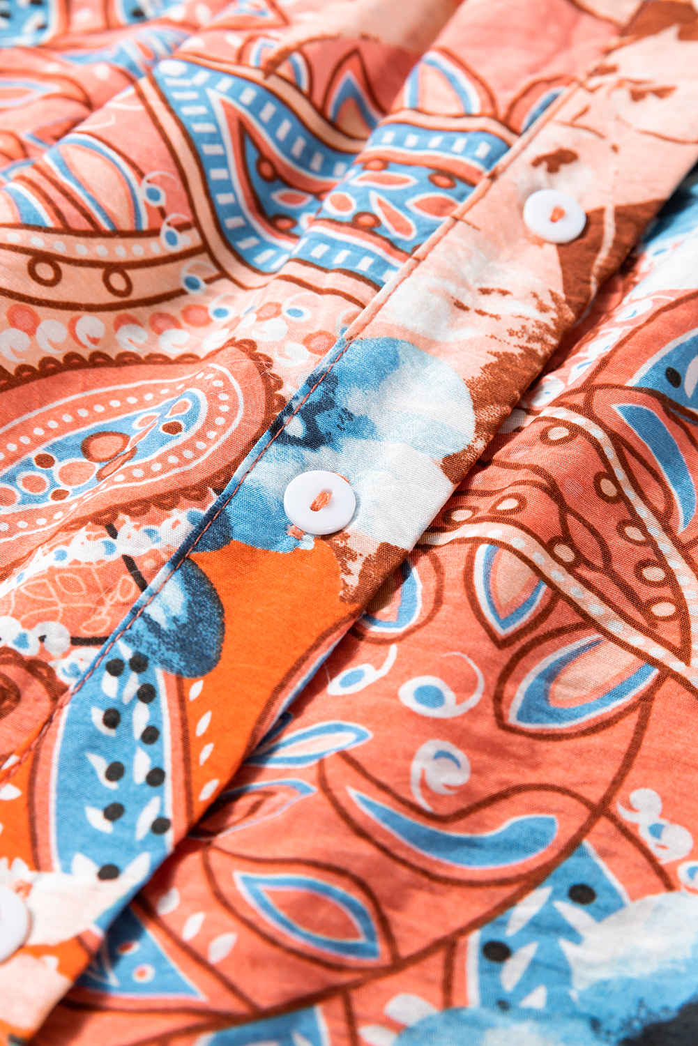 Trendy Long Sleeve Floral Shirt with Shirred Cuffs - Perfect for Spring - Detail View 10 Trendy Long Sleeve Floral Shirt with Shirred Cuffs - Perfect for Spring - Detail View 10