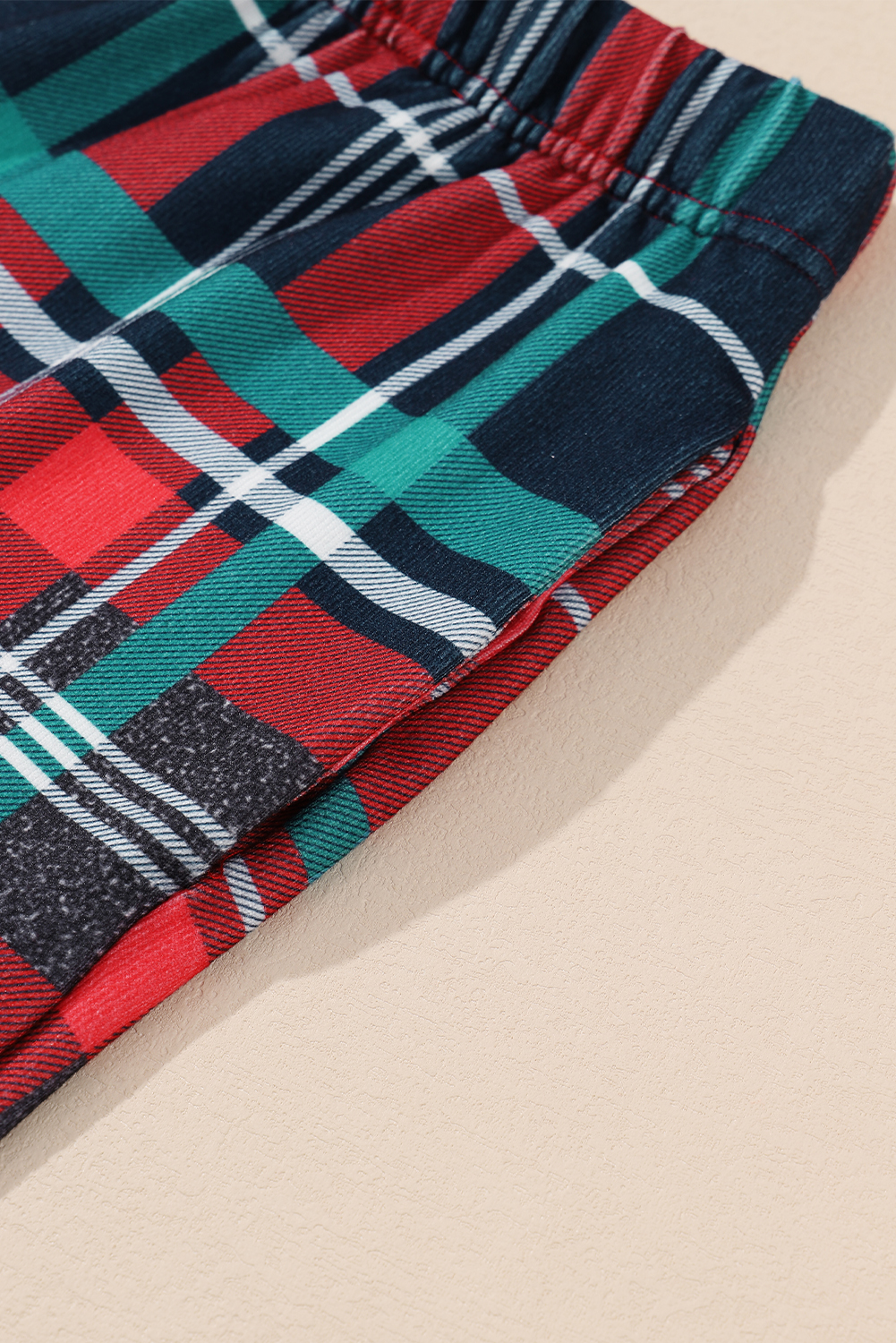 Women's Holiday Plaid Loungewear, Casual Long Sleeve Pajamas - Detail View 15 Women's Holiday Plaid Loungewear, Casual Long Sleeve Pajamas - Detail View 15