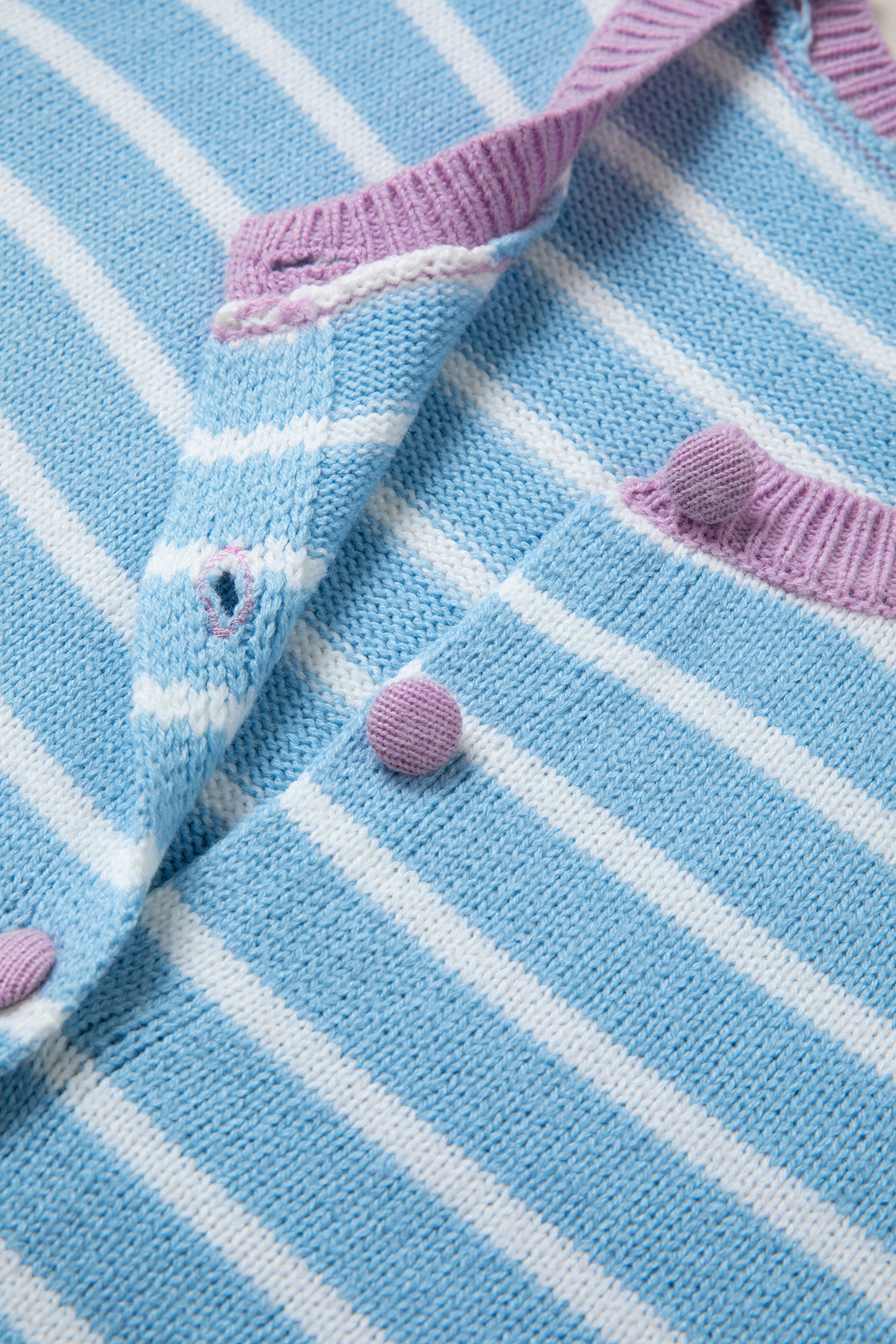 Casual Fall Striped Cardigan, Soft Button Front Knit Layer - Detail View 18 Casual Fall Striped Cardigan, Soft Button Front Knit Layer - Detail View 18