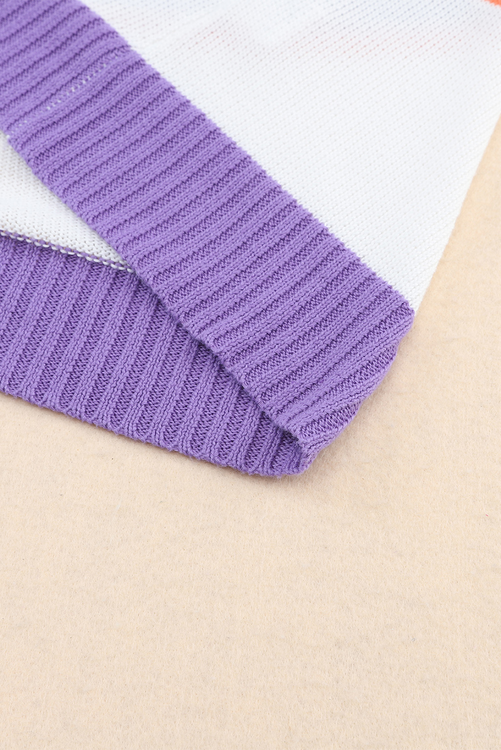 Women's Striped Cardigan, Long Sleeve Open Front Knit Top - Detail View 13 Women's Striped Cardigan, Long Sleeve Open Front Knit Top - Detail View 13