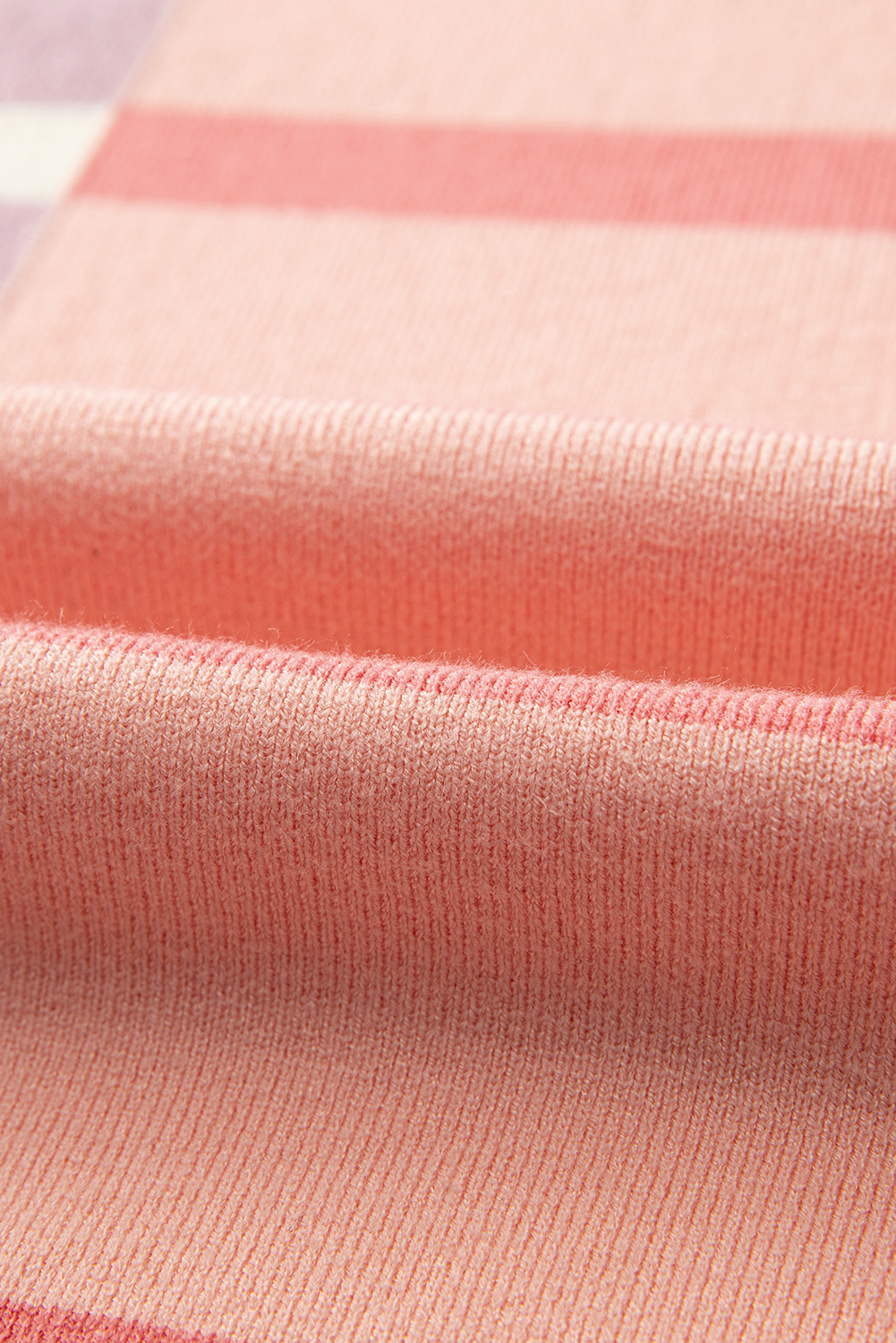 Stay warm and stylish this winter with this Women's Oversized Pink Stripe Colorblock Crew Neck Sweater. The oversized fit makes it perfect for different body shapes, while the stripe and color block designs add a touch of femininity and playfulness to your outfit. The round neck and long sleeves provide a comfortable and practical design. This sweater is versatile and can be paired with any fashion pants, making it a must-have addition to your winter wardrobe. Made from a soft and cozy blend of 50% viscose, 28% polyester, and 22% polyamide, this sweater ensures both warmth and durability. The pink stripe color adds a pop of color to your outfit, perfect for casual daily wear. - Detail View 19 Stay warm and stylish this winter with this Women's Oversized Pink Stripe Colorblock Crew Neck Sweater. The oversized fit makes it perfect for different body shapes, while the stripe and color block designs add a touch of femininity and playfulness to your outfit. The round neck and long sleeves provide a comfortable and practical design. This sweater is versatile and can be paired with any fashion pants, making it a must-have addition to your winter wardrobe. Made from a soft and cozy blend of 50% viscose, 28% polyester, and 22% polyamide, this sweater ensures both warmth and durability. The pink stripe color adds a pop of color to your outfit, perfect for casual daily wear. - Detail View 19