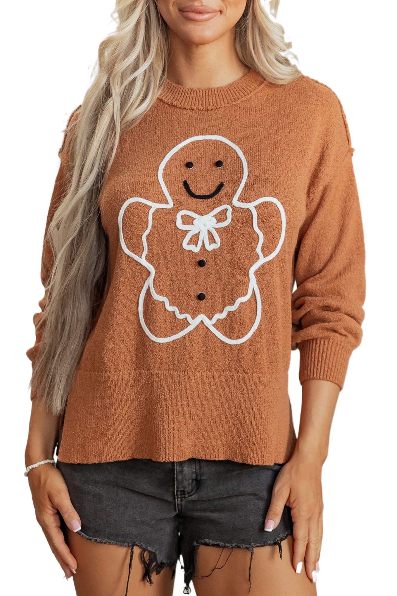 Women's Oversized Sweater, Casual Autumn Knit Pullover - Main View Women's Oversized Sweater, Casual Autumn Knit Pullover - Main View