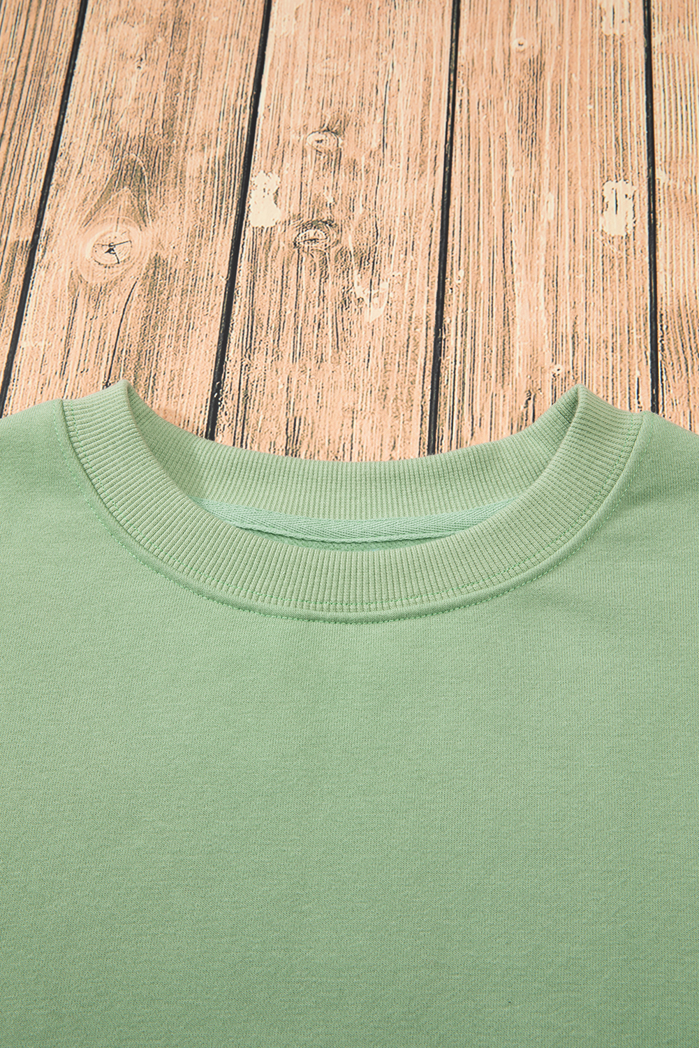 Women's Sweatshirt, Smoke Green, Fleece Lined, Drop Shoulder, Solid Color, Comfortable, Cozy, Warm, Long Sleeve, Versatile, Easy to Style, Tops, Sweatshirts & Hoodies - Detail View 15 Women's Sweatshirt, Smoke Green, Fleece Lined, Drop Shoulder, Solid Color, Comfortable, Cozy, Warm, Long Sleeve, Versatile, Easy to Style, Tops, Sweatshirts & Hoodies - Detail View 15