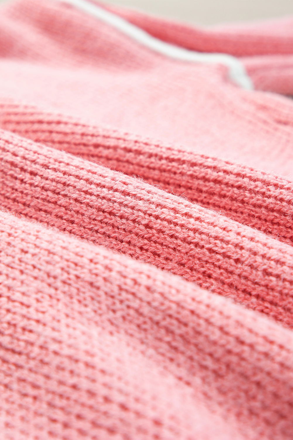 Women's Sweater, Pink Floral, V Neck, Dropped Shoulder, Long Sleeve, Fall Season, Cozy, Chic, Floral Pattern, Elegant, Premium Material, Comfortable, Daily Wear, Sweaters, Sweaters & Cardigans - Detail View 10 Women's Sweater, Pink Floral, V Neck, Dropped Shoulder, Long Sleeve, Fall Season, Cozy, Chic, Floral Pattern, Elegant, Premium Material, Comfortable, Daily Wear, Sweaters, Sweaters & Cardigans - Detail View 10