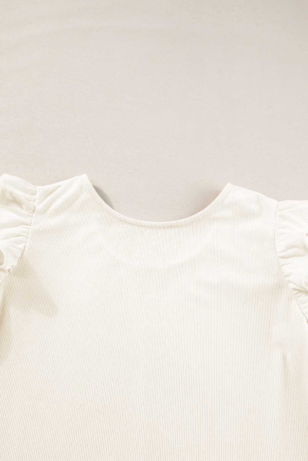 Women's Blouse, Beige, Corduroy, Ruffled Sleeve, Long Sleeve, Round Neck, Elegant Style, Daily Wear, Shift Silhouette, Solid Color, Fall and Autumn, Spring, Forever Staple, Fashion Essentials, Tops, Blouses & Shirts - Detail View 10 Women's Blouse, Beige, Corduroy, Ruffled Sleeve, Long Sleeve, Round Neck, Elegant Style, Daily Wear, Shift Silhouette, Solid Color, Fall and Autumn, Spring, Forever Staple, Fashion Essentials, Tops, Blouses & Shirts - Detail View 10