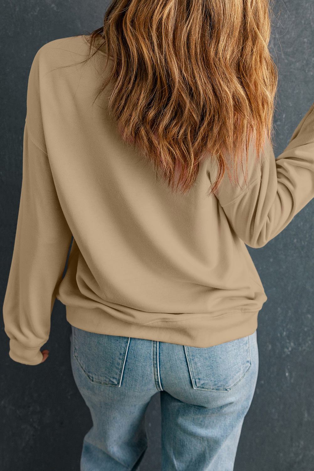 Get ready to show your team spirit with this Khaki Rugby Graphic Sweatshirt! Featuring bold lettering that reads 'FOOTBALL SEASON', this sweatshirt is perfect for game day excitement. With a relaxed fit, you'll have ease of movement and a cozy feel throughout the match. Pair it with your favorite team gear for a stylish and spirited outfit. Made from warm and comfortable material, this graphic sweatshirt ensures you'll stay warm and toasty, even when the game gets intense. Perfect for die-hard rugby fans, this sweatshirt is a must-have addition to your game day wardrobe. - Detail View 9 Get ready to show your team spirit with this Khaki Rugby Graphic Sweatshirt! Featuring bold lettering that reads 'FOOTBALL SEASON', this sweatshirt is perfect for game day excitement. With a relaxed fit, you'll have ease of movement and a cozy feel throughout the match. Pair it with your favorite team gear for a stylish and spirited outfit. Made from warm and comfortable material, this graphic sweatshirt ensures you'll stay warm and toasty, even when the game gets intense. Perfect for die-hard rugby fans, this sweatshirt is a must-have addition to your game day wardrobe. - Detail View 9