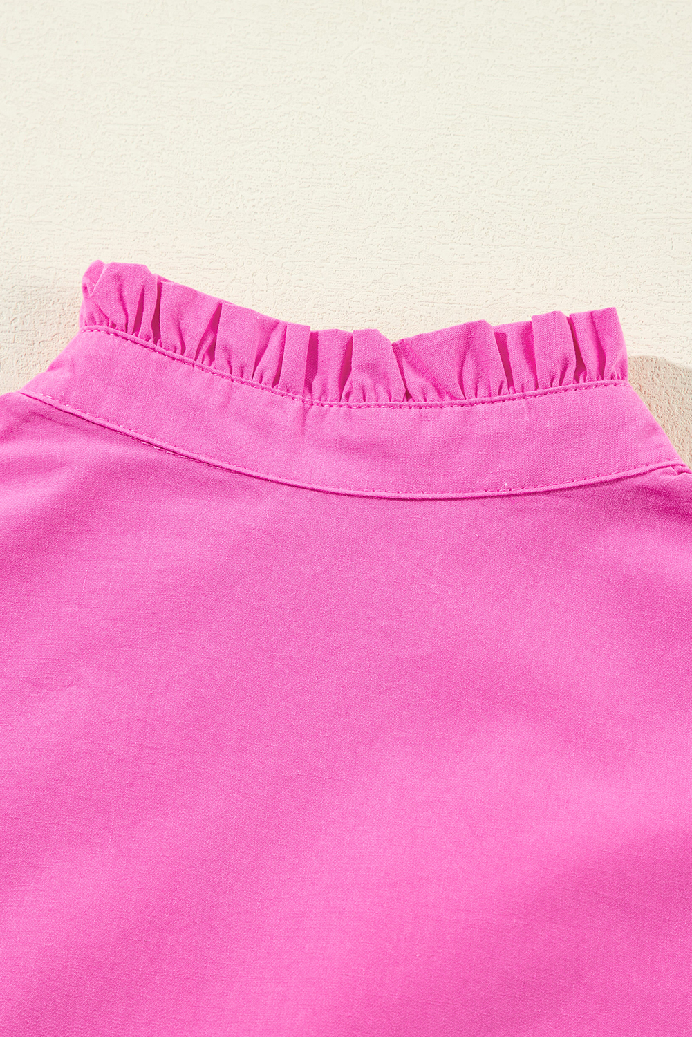 Women's Dress, Strawberry Pink, Colorblock, Ric Rac, Flutter Sleeve, V Neck, Tiered, Mini Dress, Chic Style, Playful, Feminine, Whimsical, Summer Fashion, Daily Wear, Tops & Dresses, Dresses, Colorblock Design, Elegant Silhouette, Cotton & Linen Material - Detail View 10 Women's Dress, Strawberry Pink, Colorblock, Ric Rac, Flutter Sleeve, V Neck, Tiered, Mini Dress, Chic Style, Playful, Feminine, Whimsical, Summer Fashion, Daily Wear, Tops & Dresses, Dresses, Colorblock Design, Elegant Silhouette, Cotton & Linen Material - Detail View 10