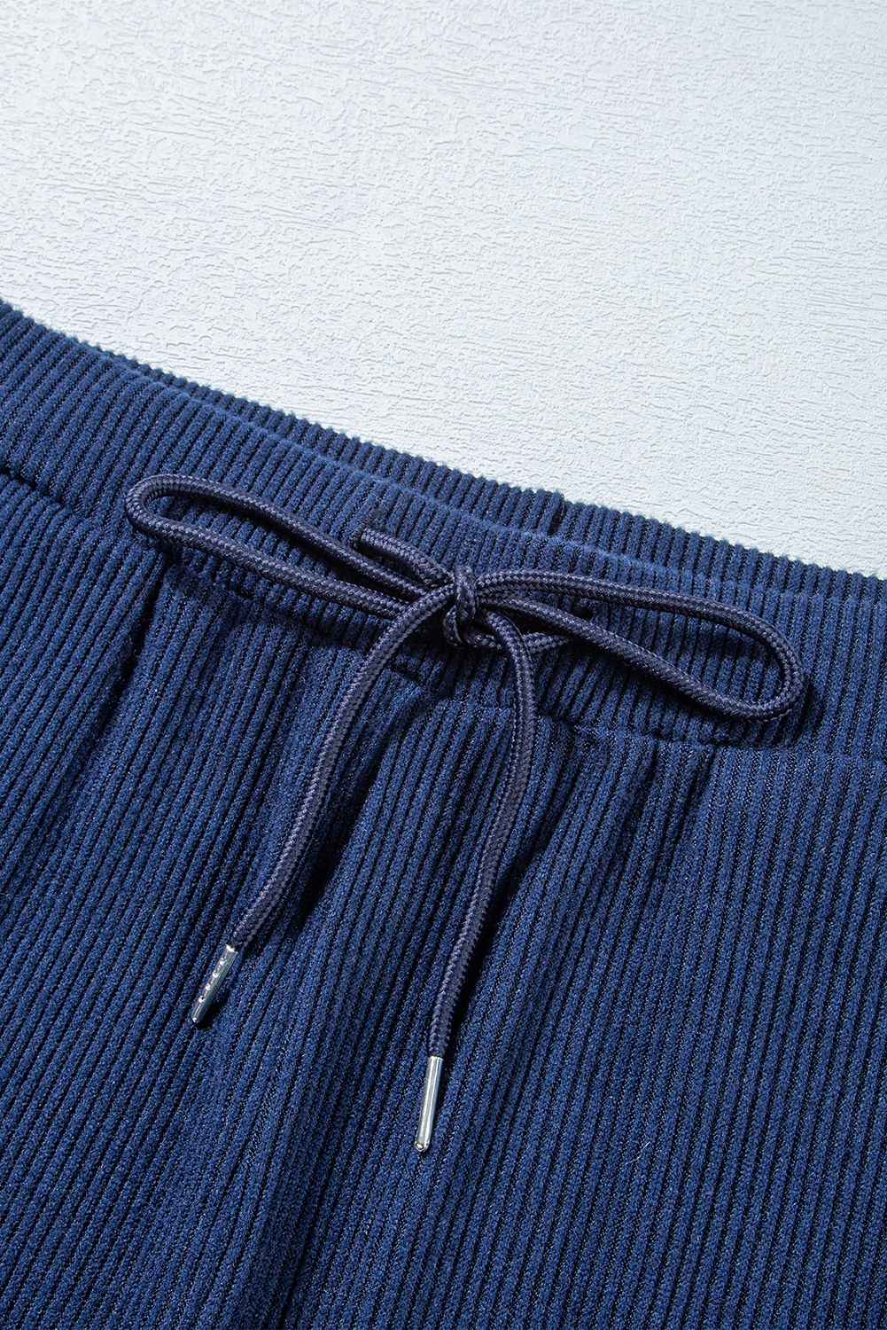 Stylish Activewear Set: Cropped Hoodie and Drawstring Joggers - Navy Blue - Detail View 22 Stylish Activewear Set: Cropped Hoodie and Drawstring Joggers - Navy Blue - Detail View 22