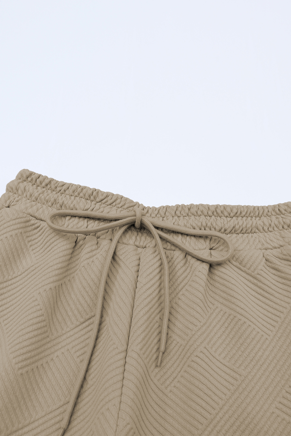 Summer Casual Two Piece Set, Textured Round Neck Lounge Wear - Detail View 9 Summer Casual Two Piece Set, Textured Round Neck Lounge Wear - Detail View 9