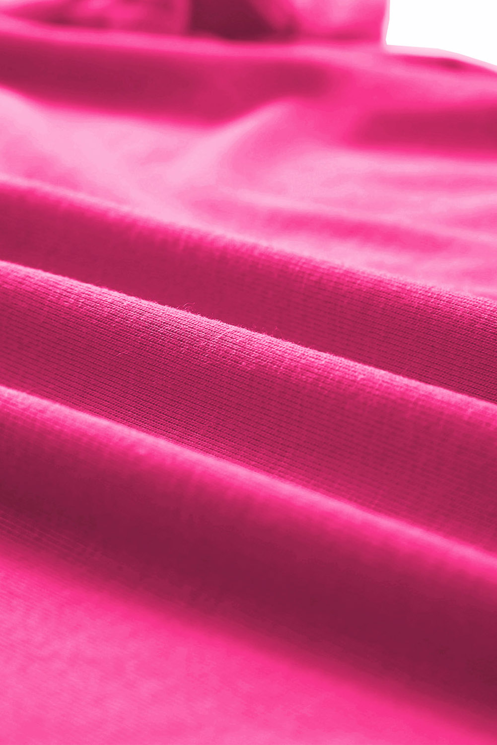 Women's Rose Red Tee, Casual Solid Crew Neck Short Sleeve - Detail View 10 Women's Rose Red Tee, Casual Solid Crew Neck Short Sleeve - Detail View 10