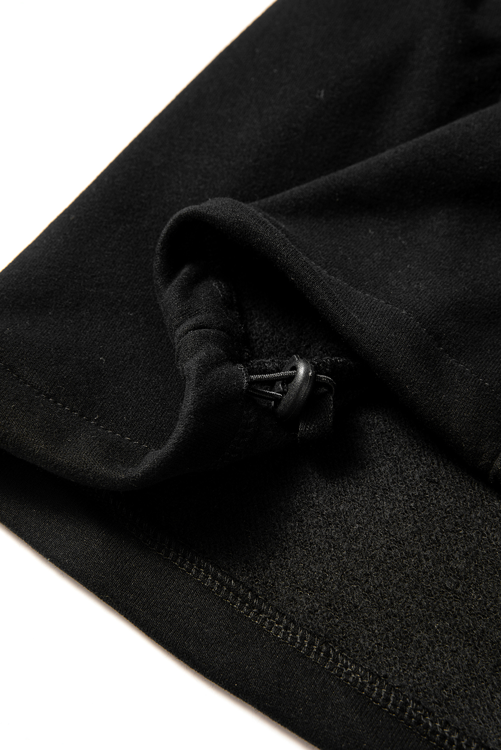 Cozy Black Hoodie with Fleece Lining and Half Zipper for Easy Style - Detail View 22 Cozy Black Hoodie with Fleece Lining and Half Zipper for Easy Style - Detail View 22
