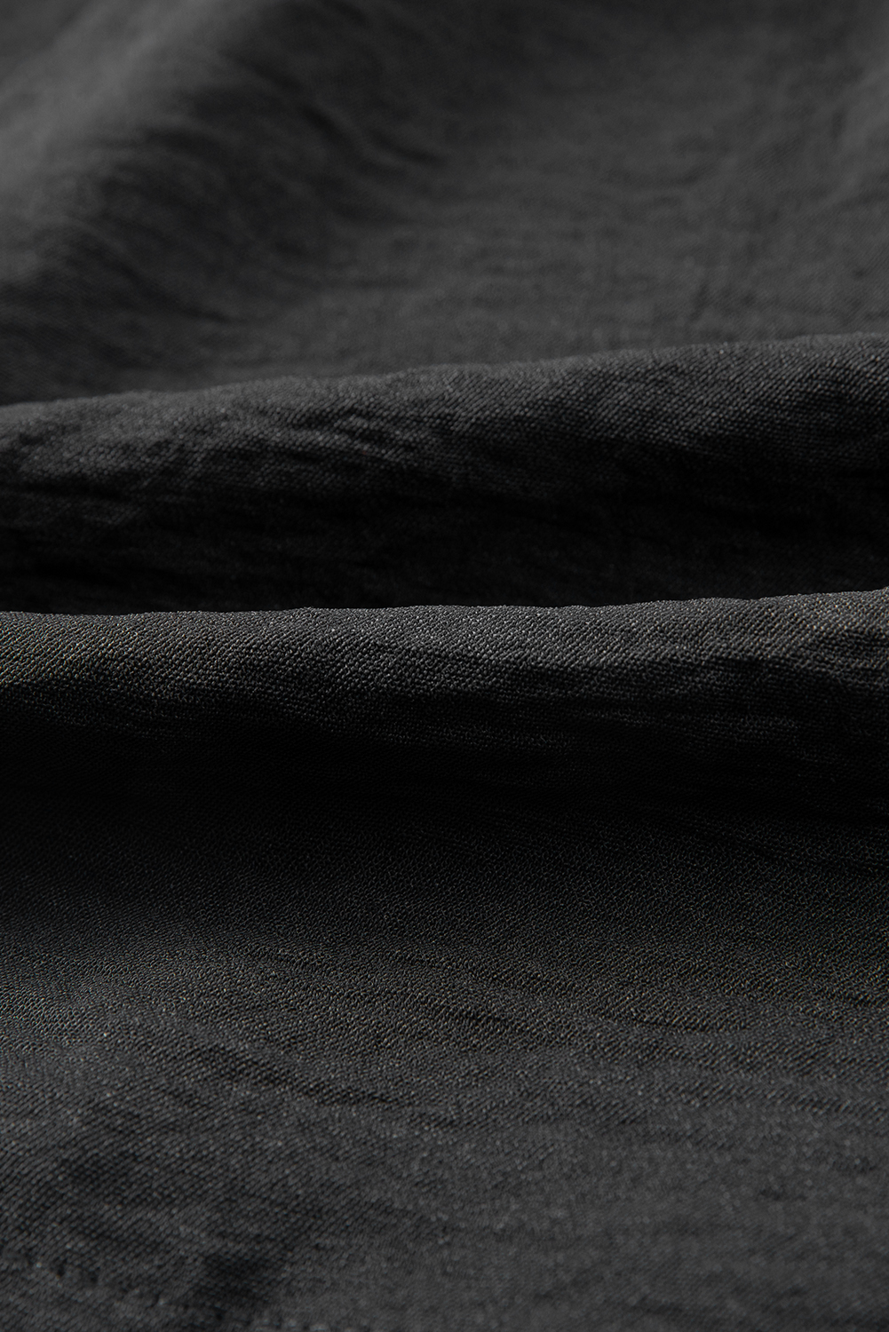 Black Sleeveless Romper, Trendy Smocked Fit And Flare Playsuit - Detail View 11 Black Sleeveless Romper, Trendy Smocked Fit And Flare Playsuit - Detail View 11