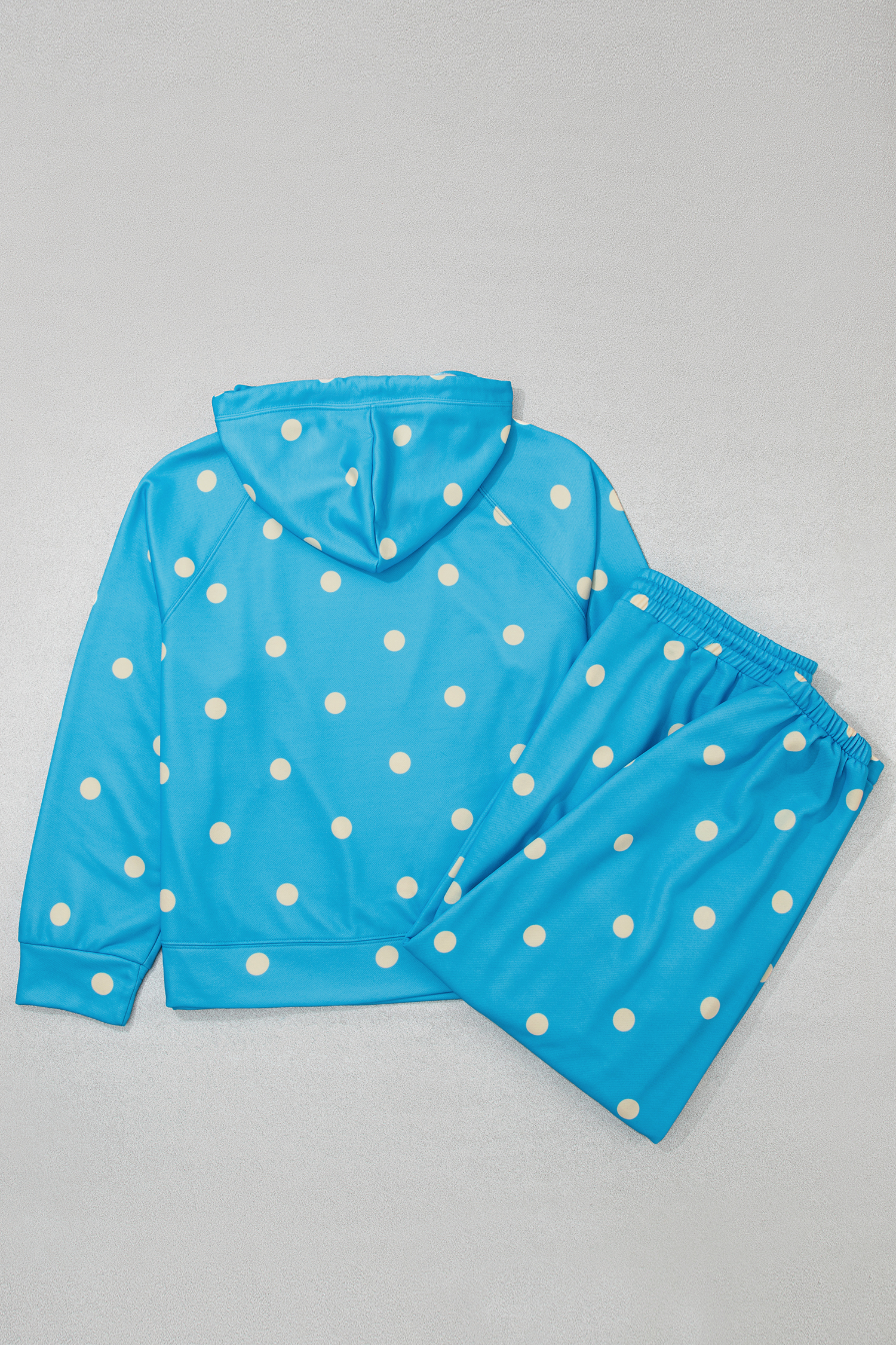Women's Two Piece Jogger Set, Autumn Polka Dot Casual Style - Detail View 9 Women's Two Piece Jogger Set, Autumn Polka Dot Casual Style - Detail View 9
